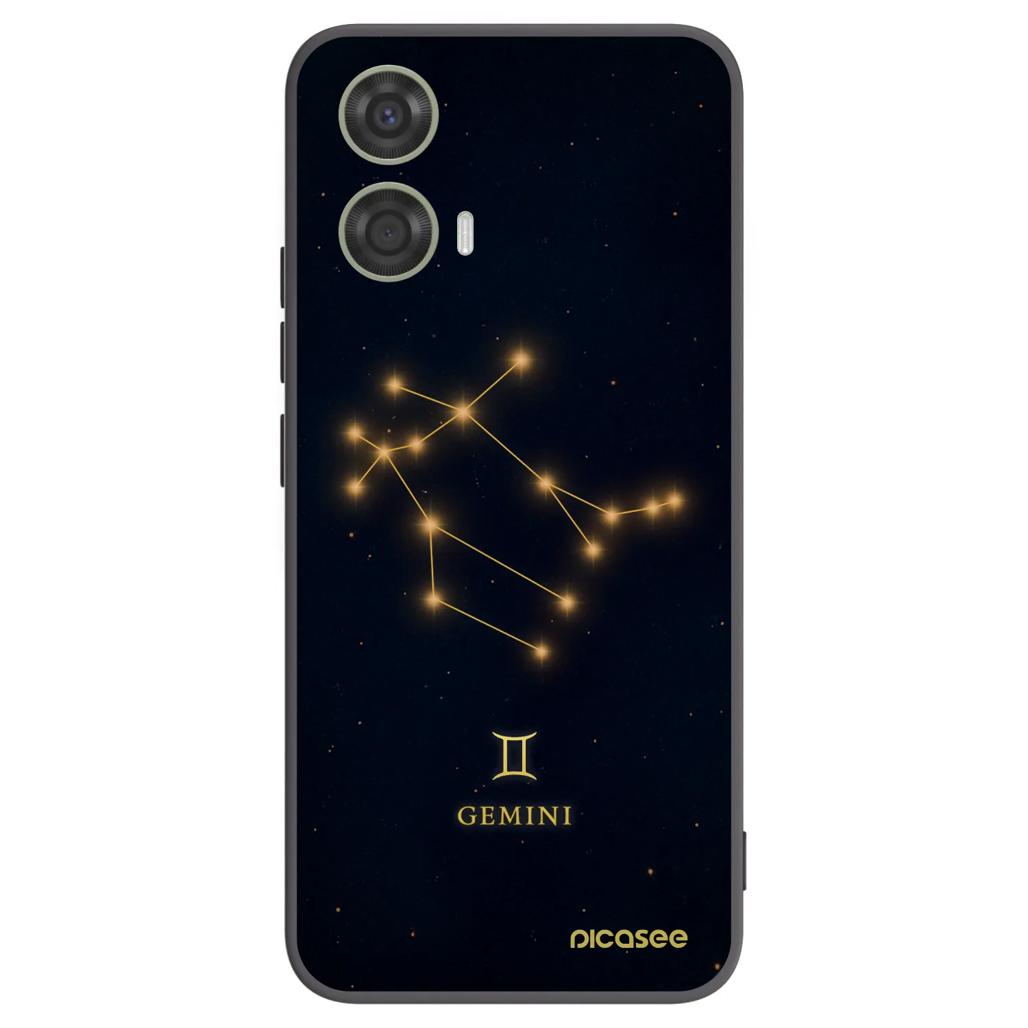 Picasee silikonowe czarne etui na Motorola Moto G24 - GEMINI