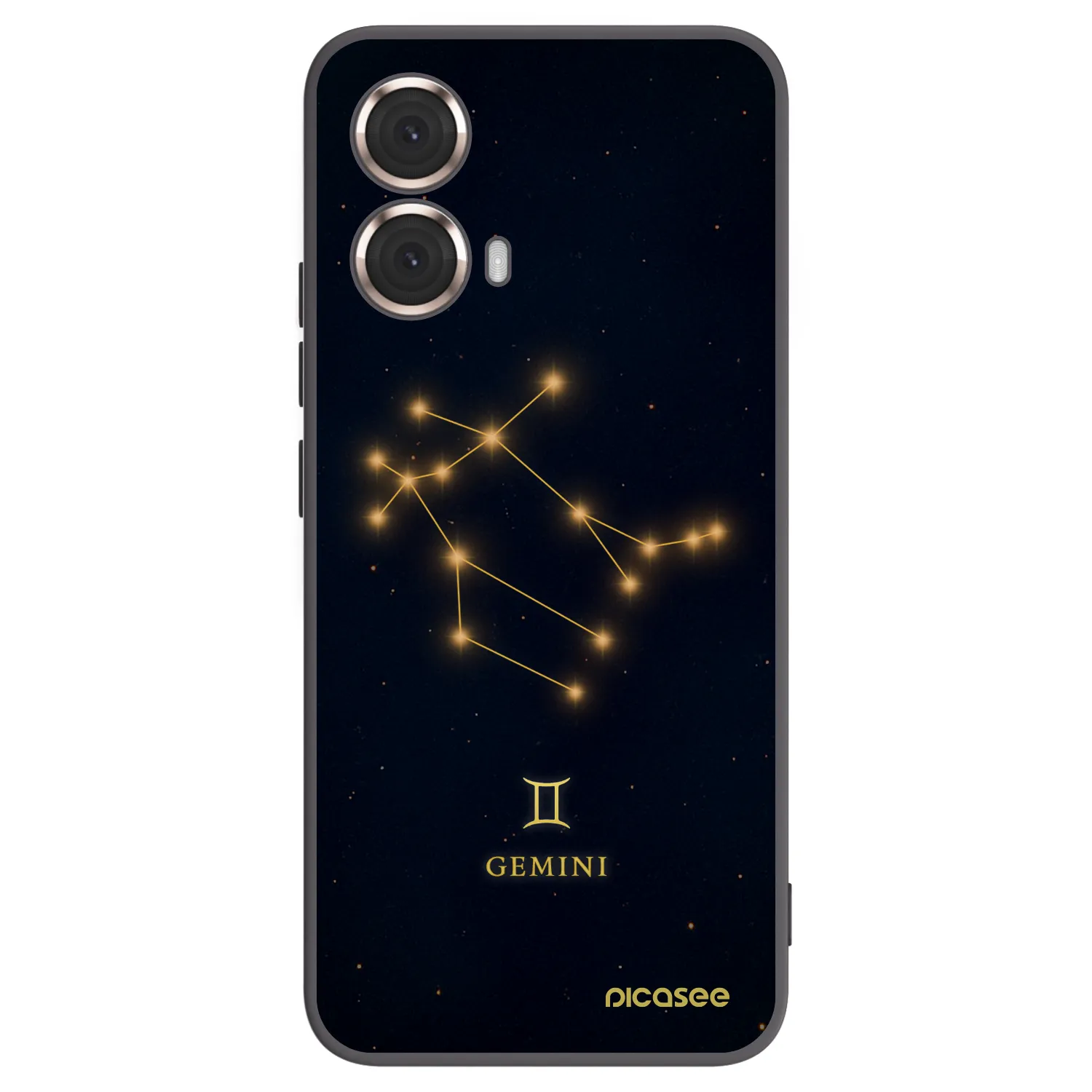 Picasee silikonowe czarne etui na Motorola Moto G85 - GEMINI