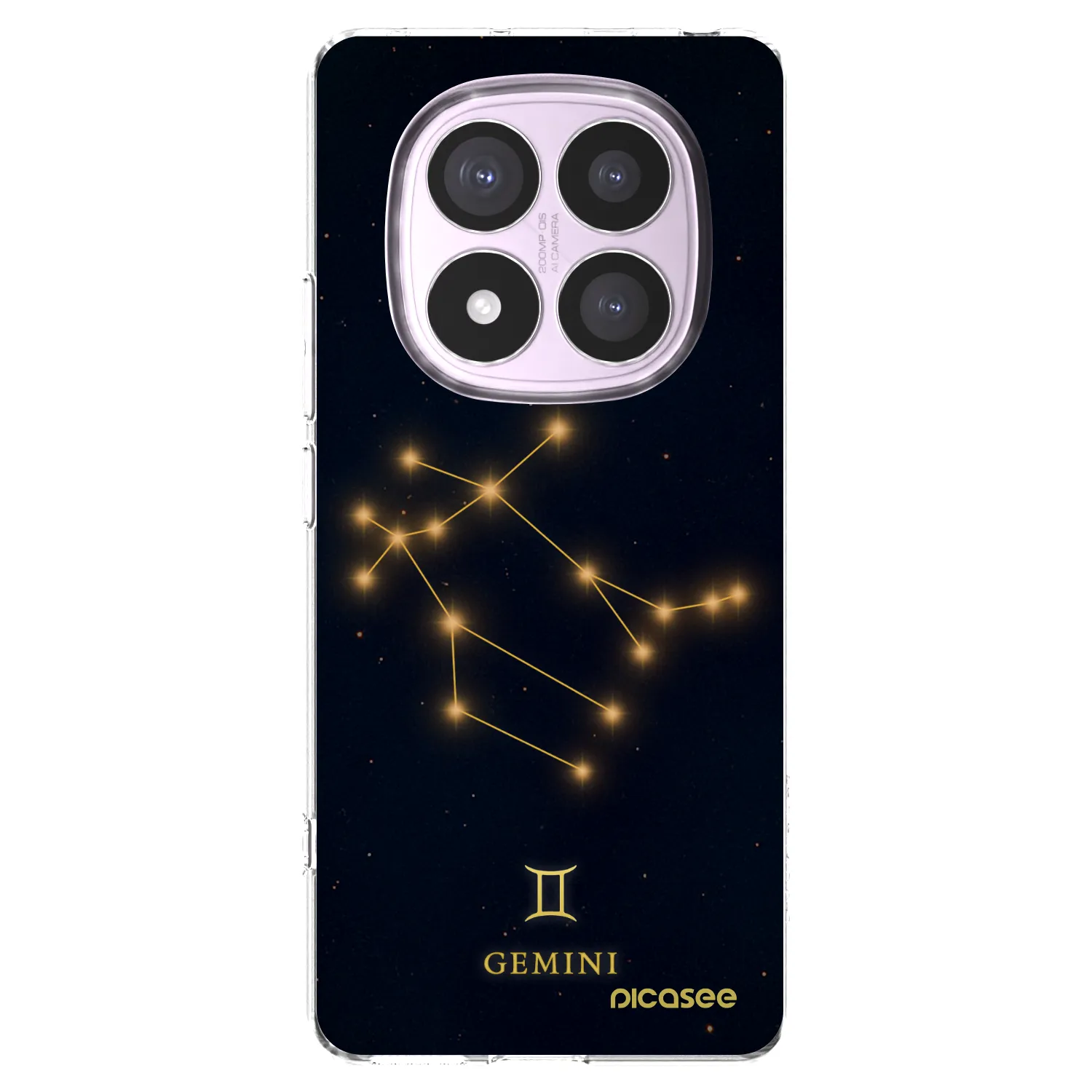 Picasee silikonowe przeźroczyste etui na Xiaomi Redmi Note 14 Pro 5G - GEMINI
