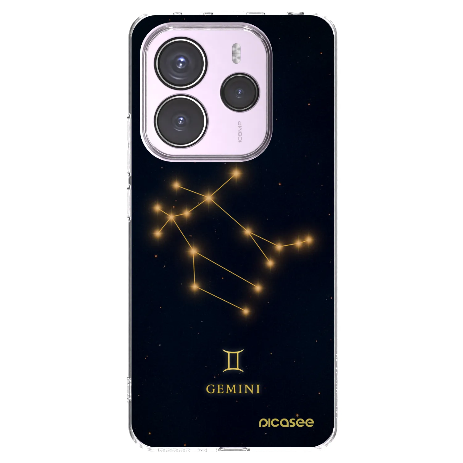 Picasee silikonowe przeźroczyste etui na Xiaomi Redmi Note 14 5G - GEMINI