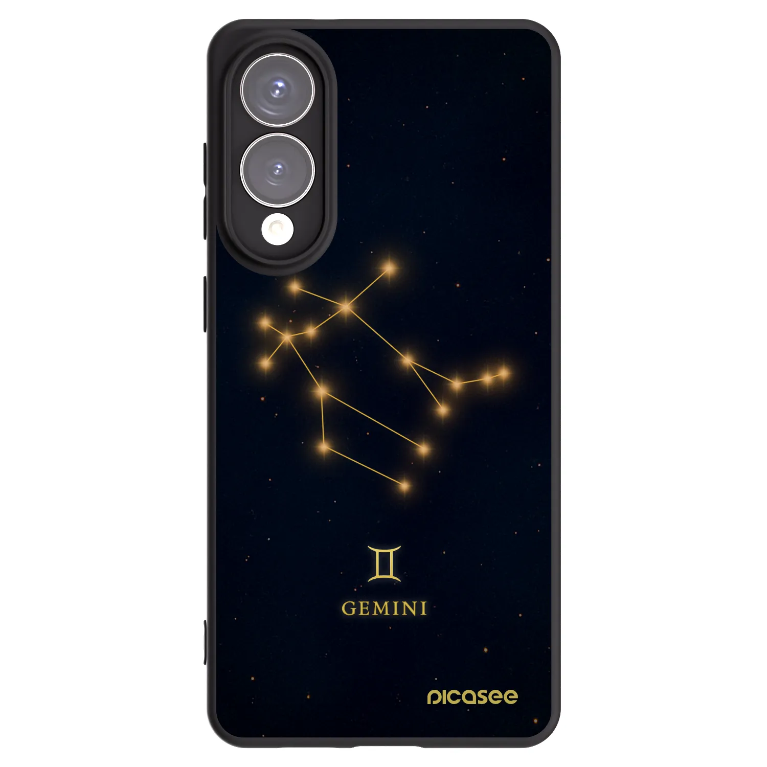 Picasee silikonowe czarne etui na Samsung Galaxy S25 Edge 5G - GEMINI