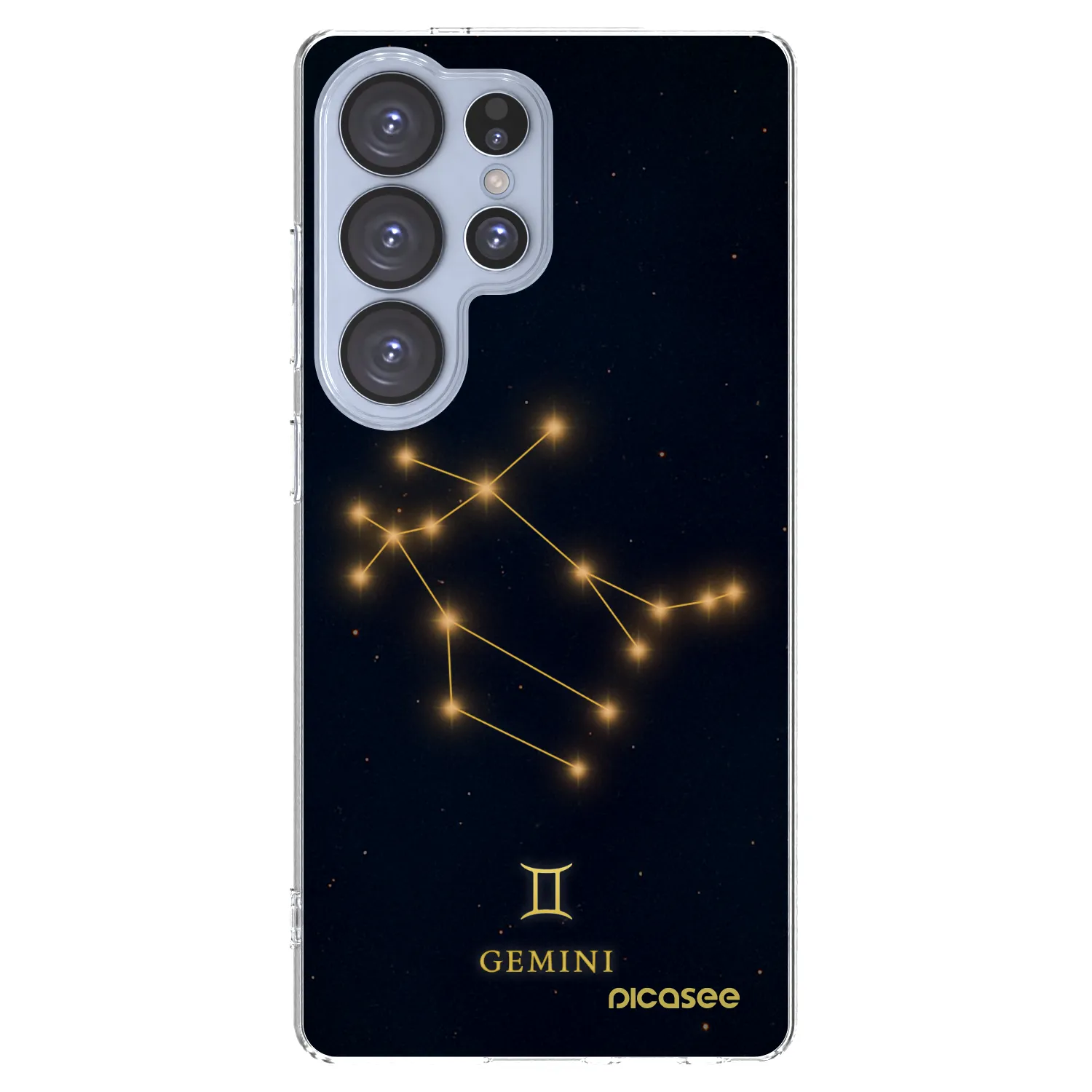 Picasee silikonowe przeźroczyste etui na Samsung Galaxy S25 Ultra 5G - GEMINI