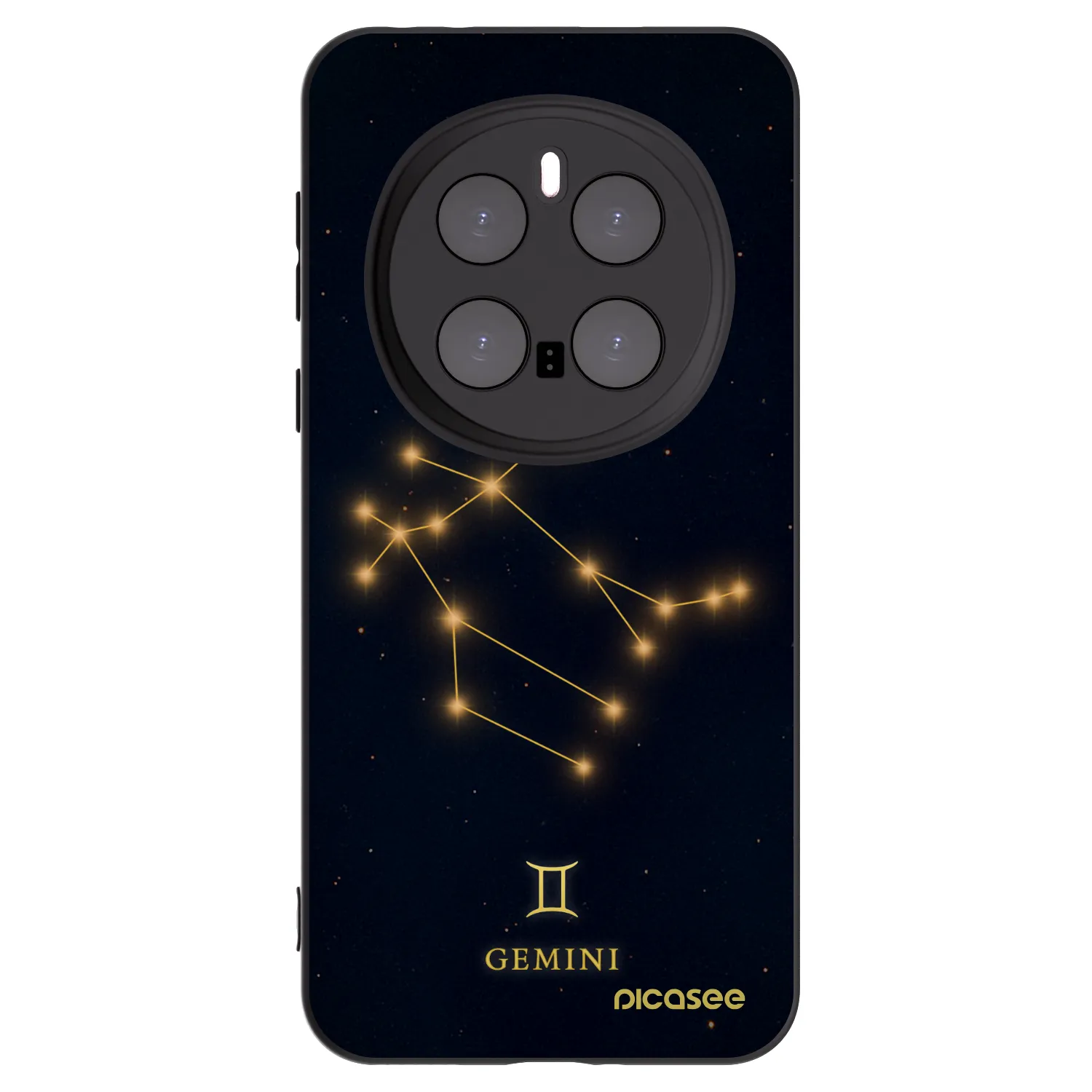 Picasee silikonowe czarne etui na Honor Magic7 Pro 5G - GEMINI