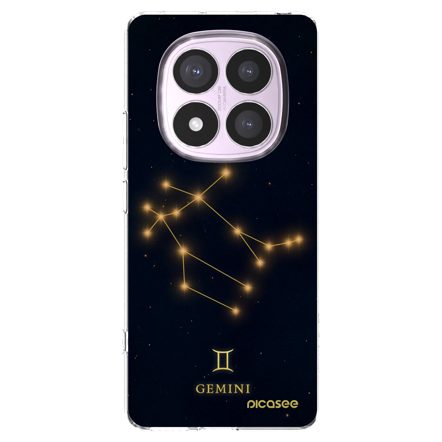 Picasee silikonowe przeźroczyste etui na Xiaomi Redmi Note 14 Pro 4G - GEMINI