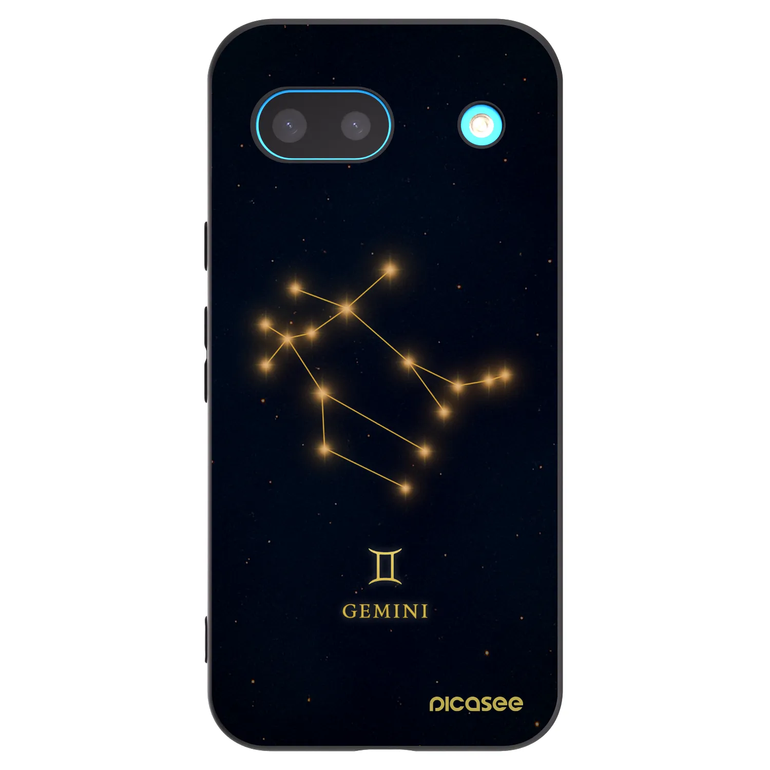 Picasee silikonowe czarne etui na Google Pixel 8a - GEMINI