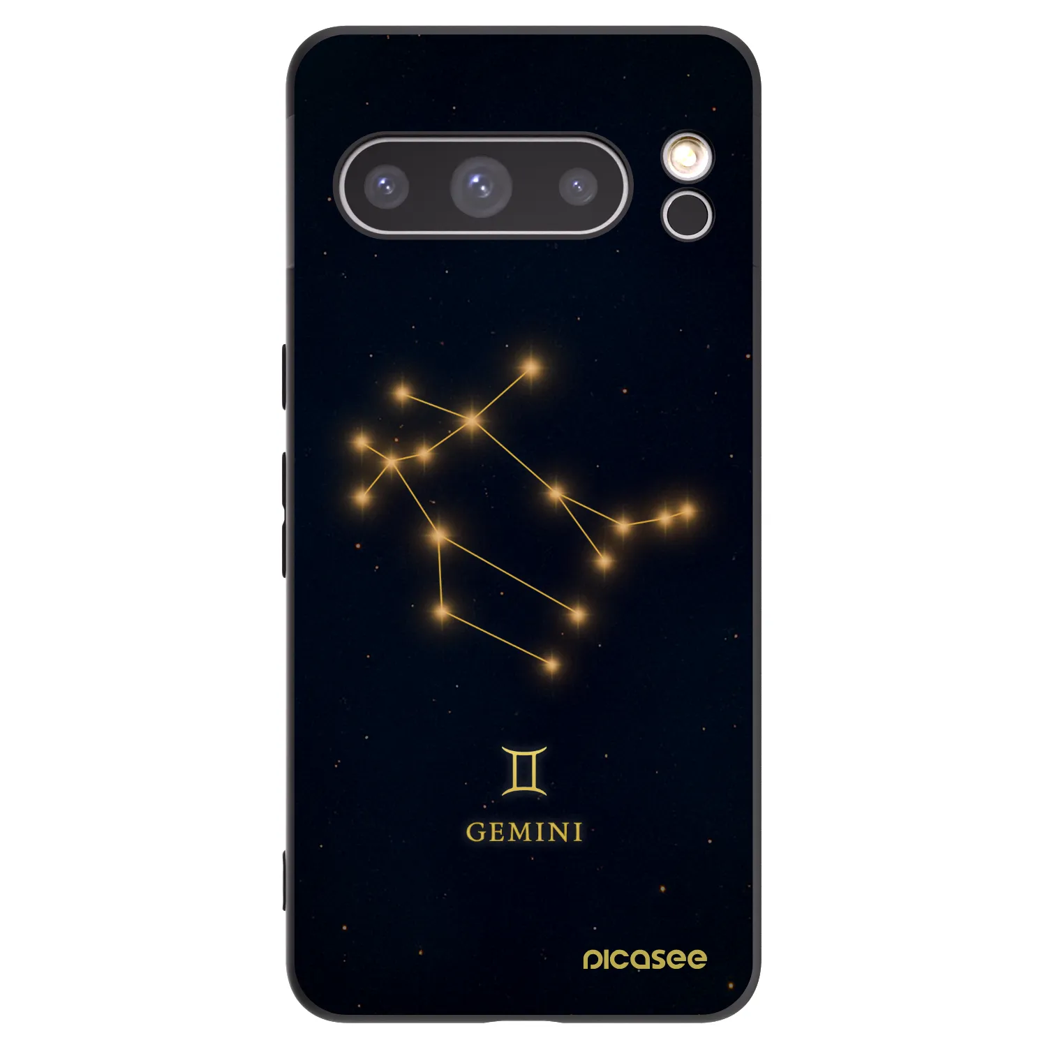 Picasee silikonowe czarne etui na Google Pixel 8 Pro - GEMINI