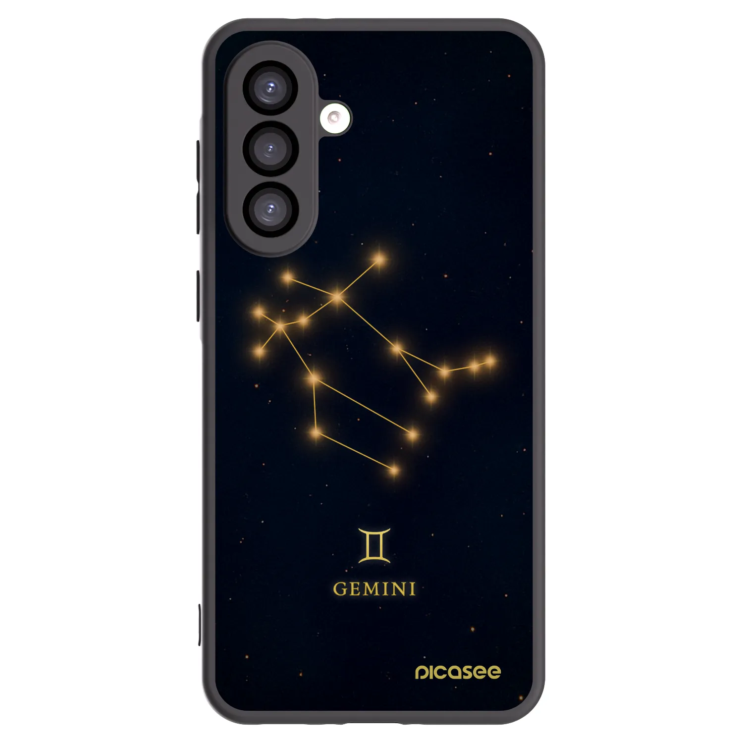 Picasee silikonowe czarne etui na Samsung Galaxy A26 5G A266B - GEMINI