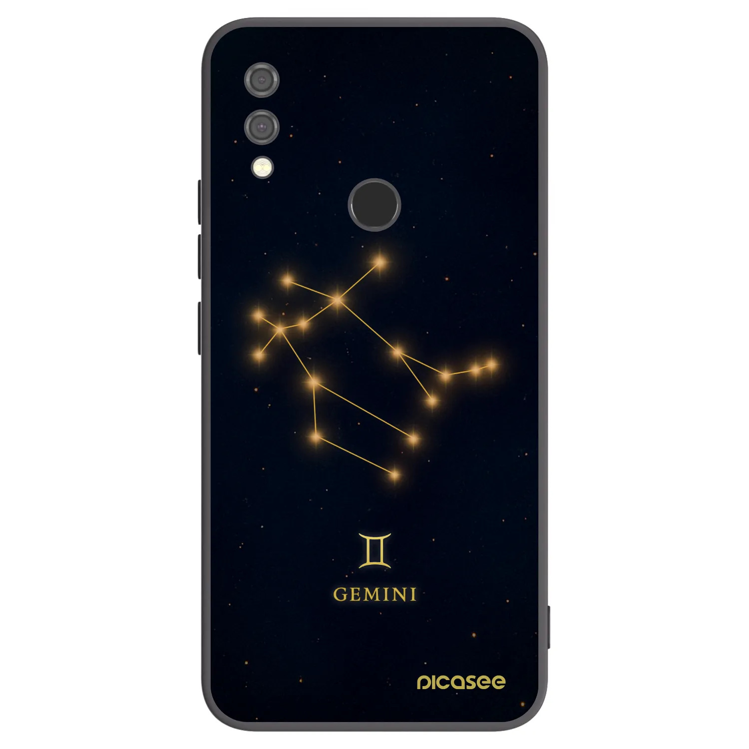 Picasee silikonowe czarne etui na Xiaomi Redmi Note 7 - GEMINI