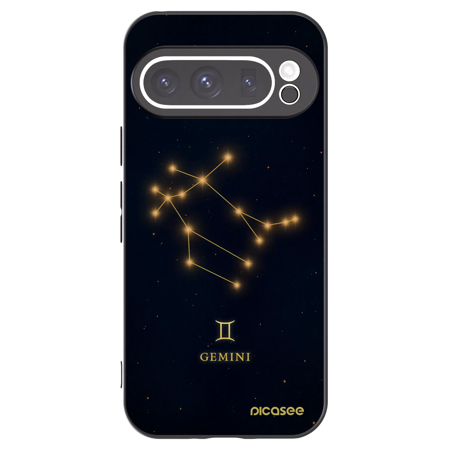 Picasee silikonowe czarne etui na Google Pixel 9 Pro - GEMINI