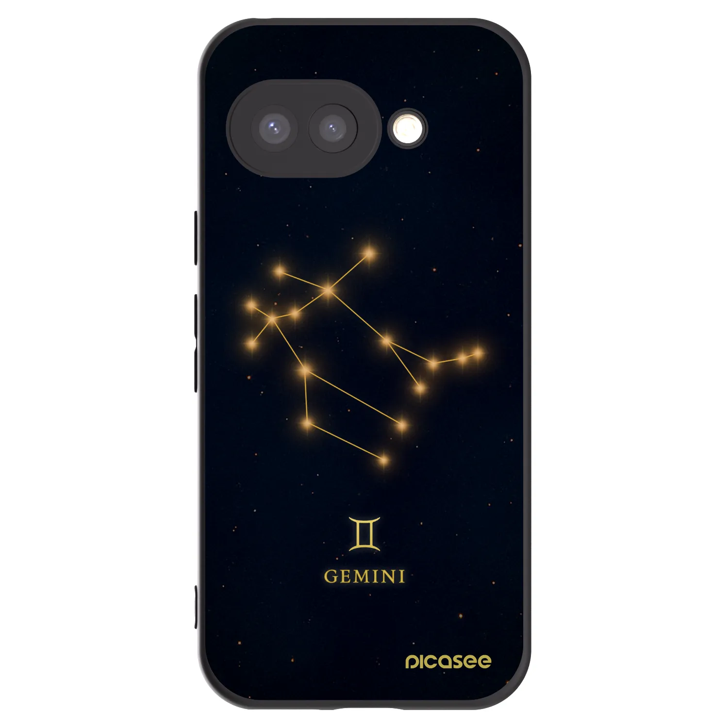 Picasee silikonowe czarne etui na Google Pixel 9a - GEMINI