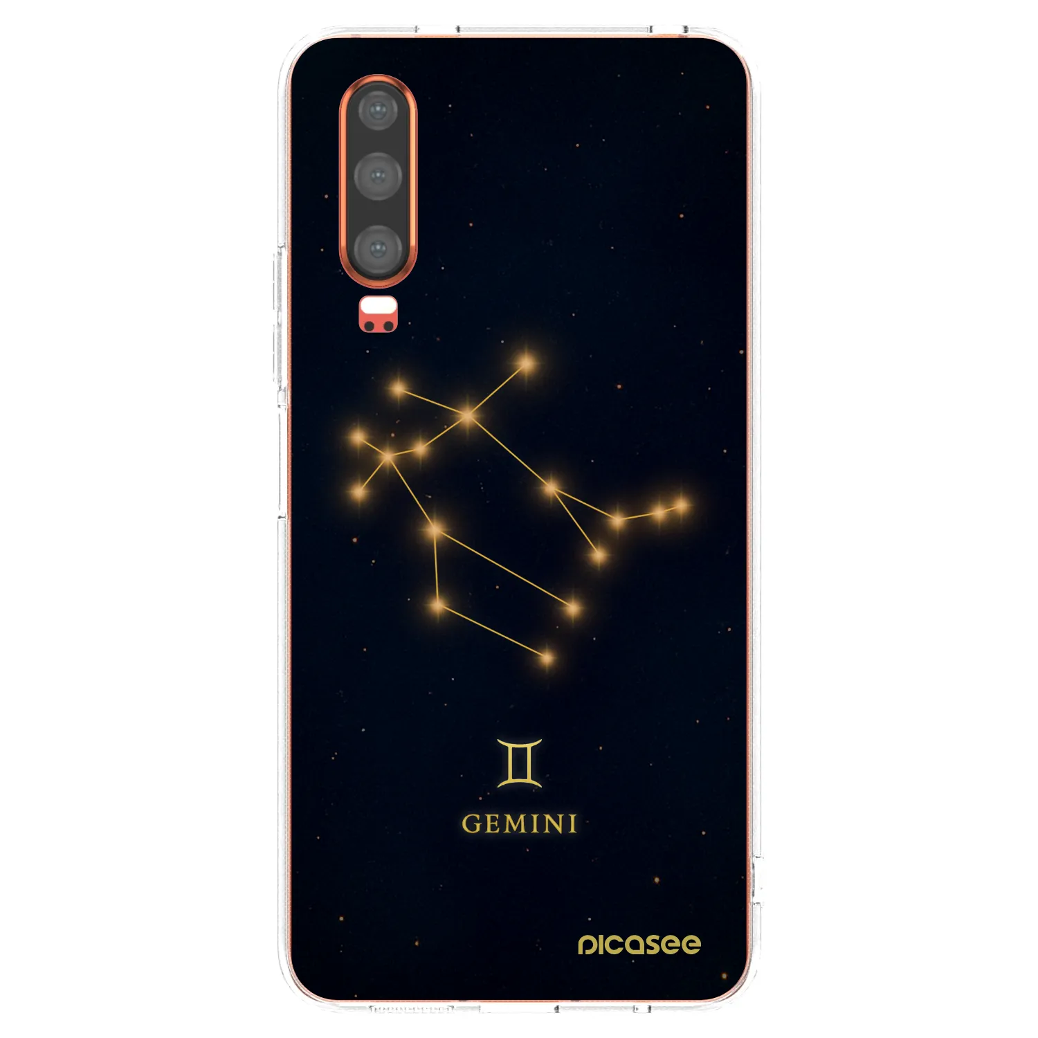 Picasee silikonowe przeźroczyste etui na Huawei P30 - GEMINI