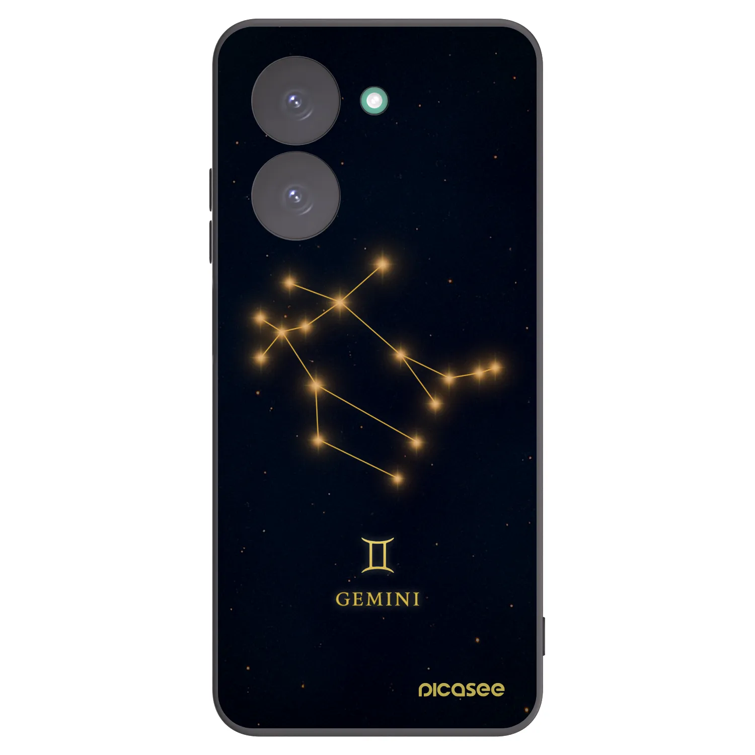 Picasee silikonowe czarne etui na Xiaomi Redmi A5 - GEMINI