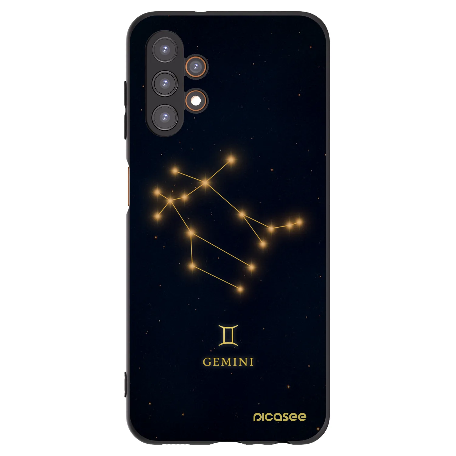 Picasee silikonowe czarne etui na Samsung Galaxy A13 5G - GEMINI