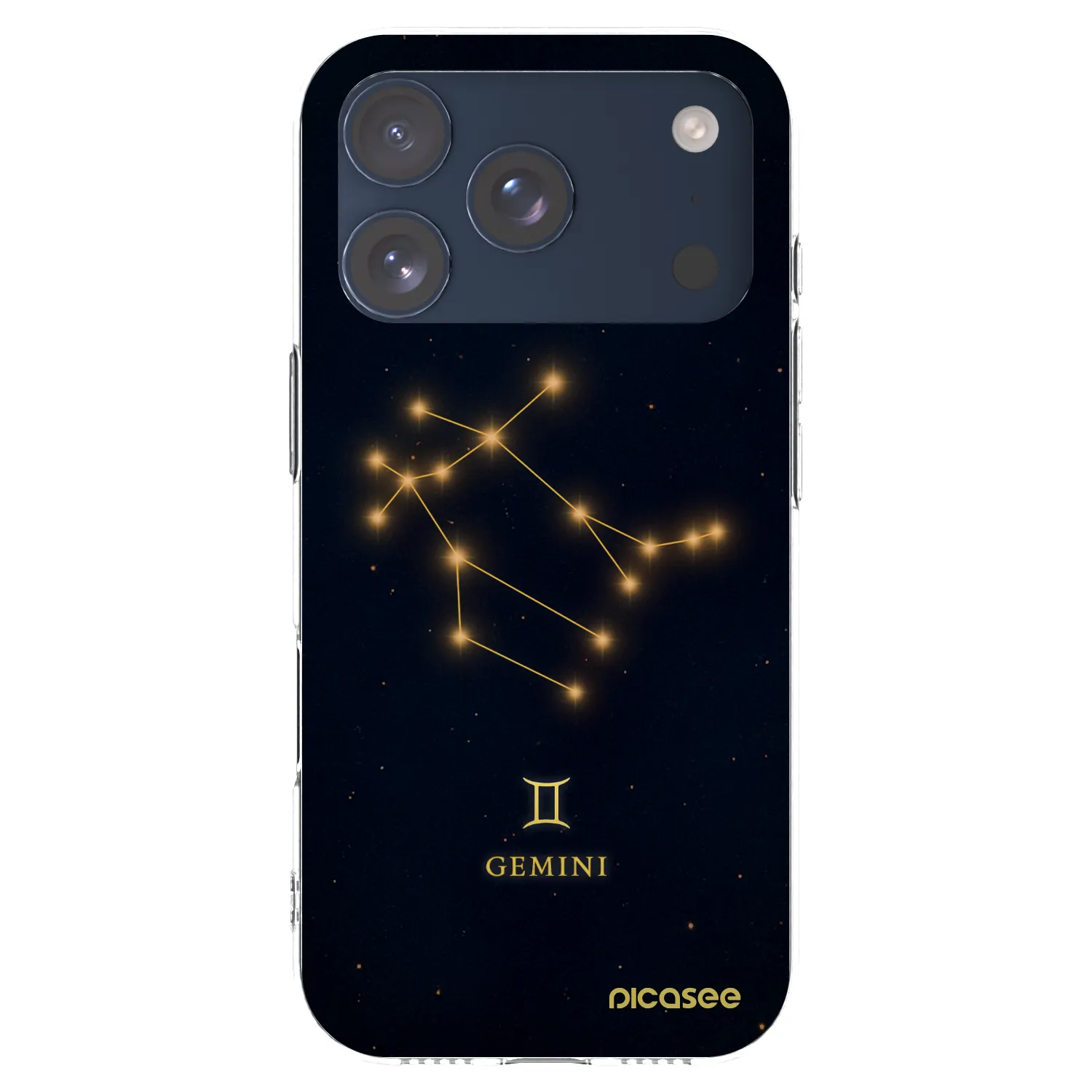 Picasee silikonowe przeźroczyste etui na Apple iPhone 17 Pro - GEMINI