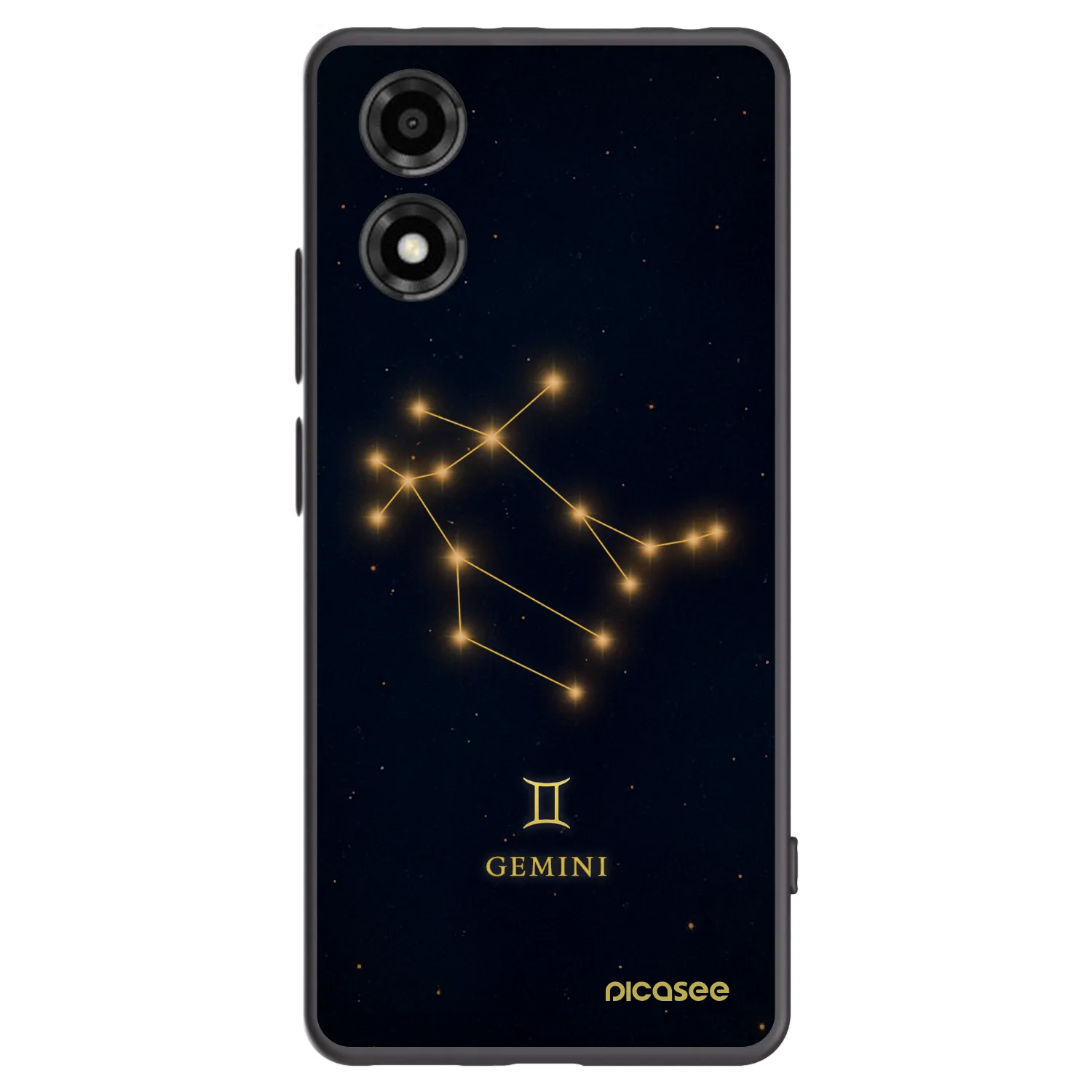 Picasee silikonowe czarne etui na Motorola Moto E14 - GEMINI