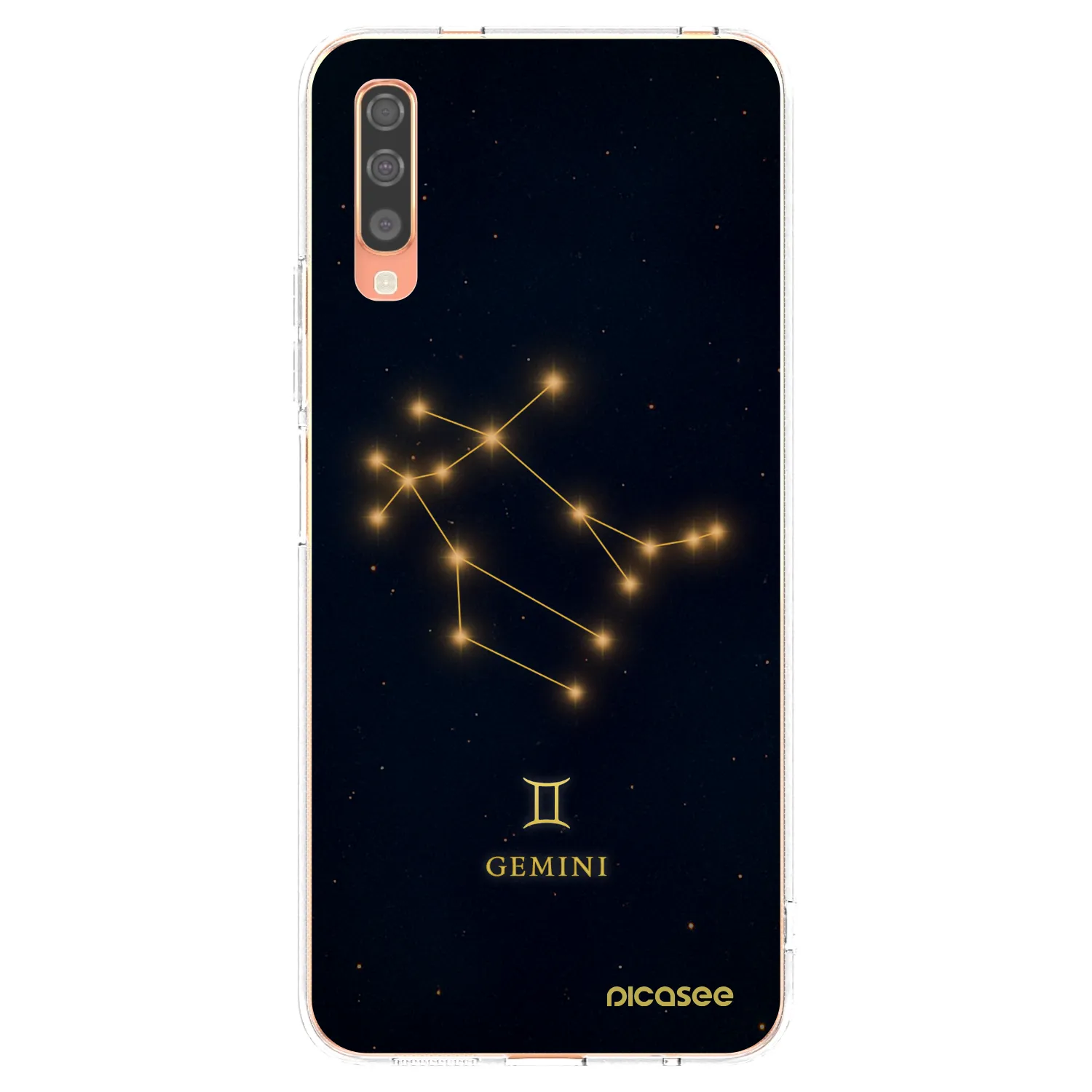Picasee silikonowe przeźroczyste etui na Samsung Galaxy A70 A705F - GEMINI