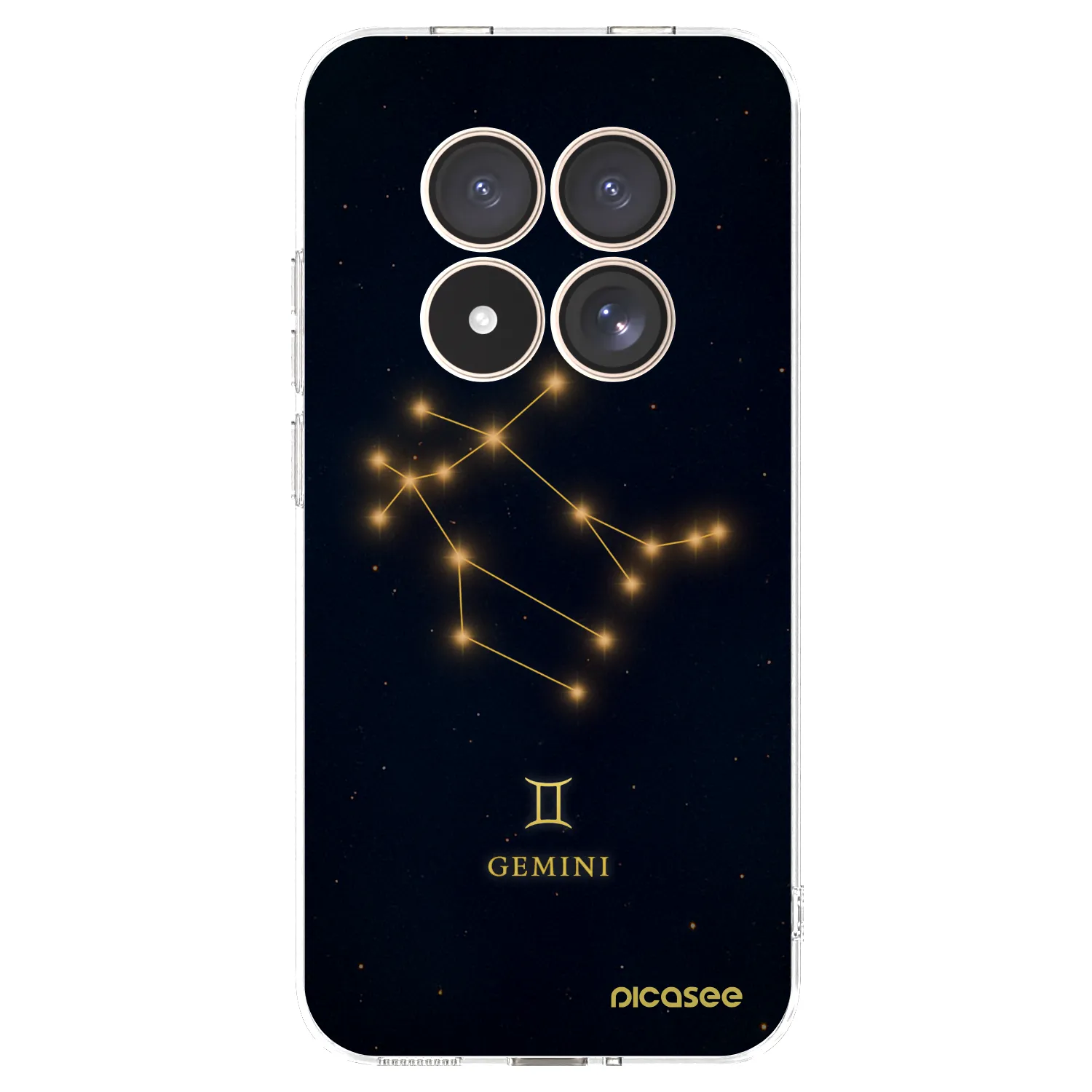 Picasee silikonowe przeźroczyste etui na Xiaomi Redmi Note 15 Pro 4G - GEMINI