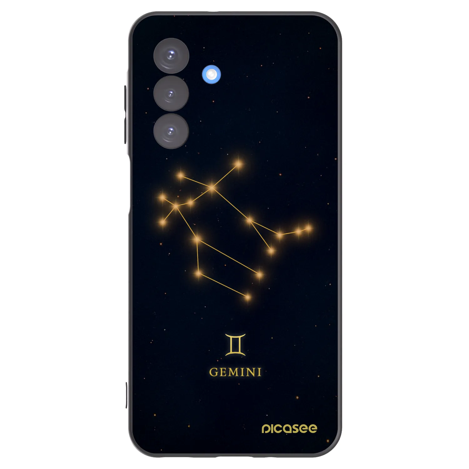 Picasee silikonowe czarne etui na Samsung Galaxy A17 5G - GEMINI