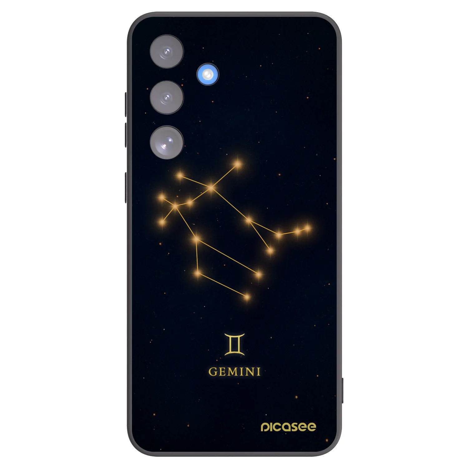 Picasee silikonowe czarne etui na Samsung Galaxy S25 FE 5G - GEMINI