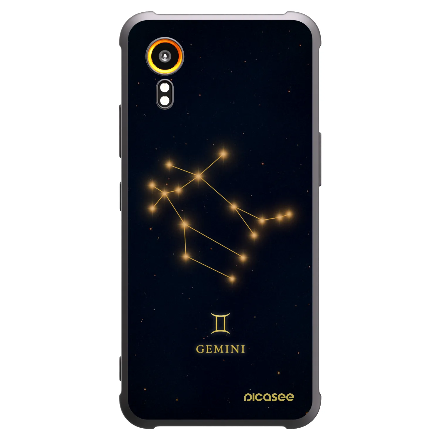 Picasee silikonowe czarne etui na Samsung Galaxy Xcover 7 - GEMINI
