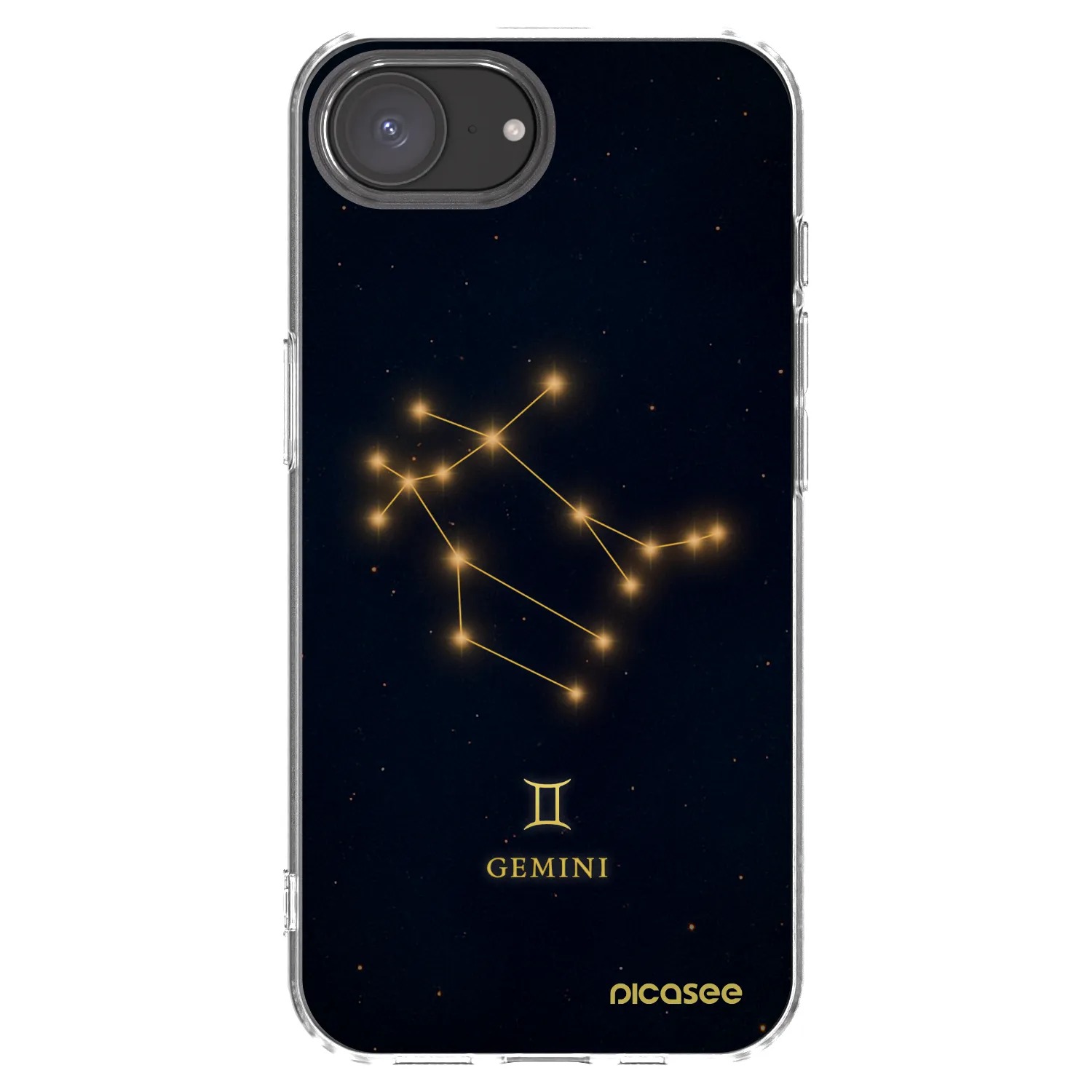 Picasee silikonowe przeźroczyste etui na Apple iPhone 17e - GEMINI