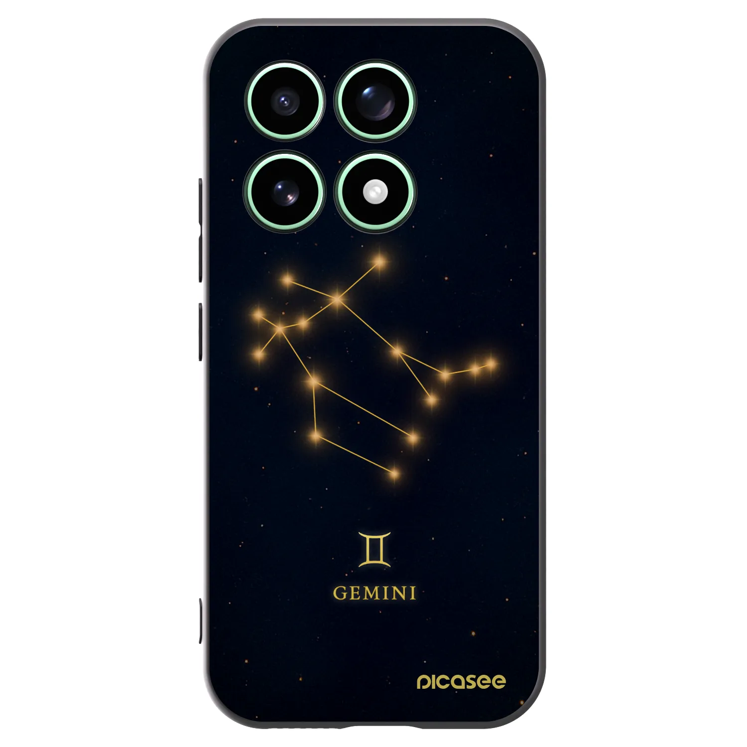 Picasee silikonowe czarne etui na Xiaomi 17 - GEMINI