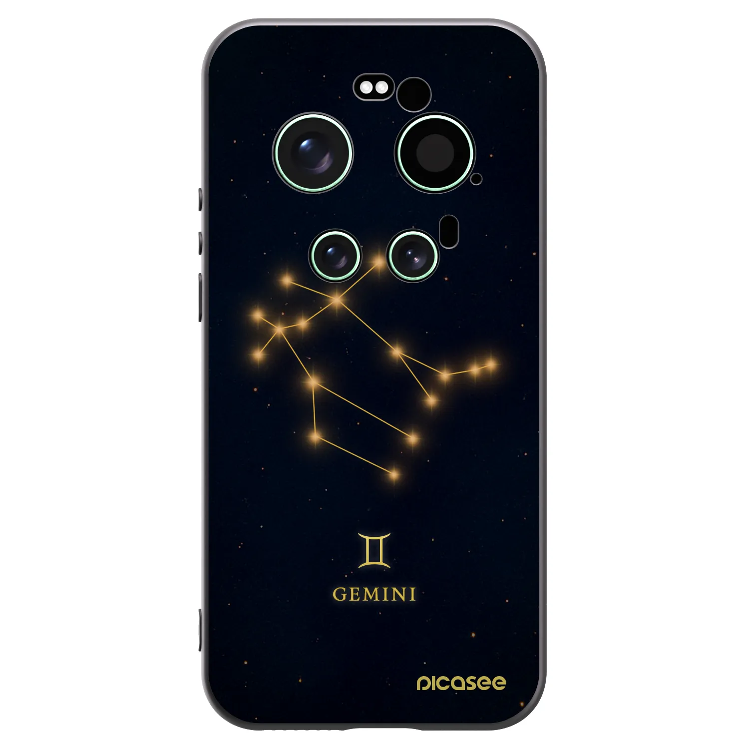 Picasee silikonowe czarne etui na Xiaomi 17 Ultra - GEMINI