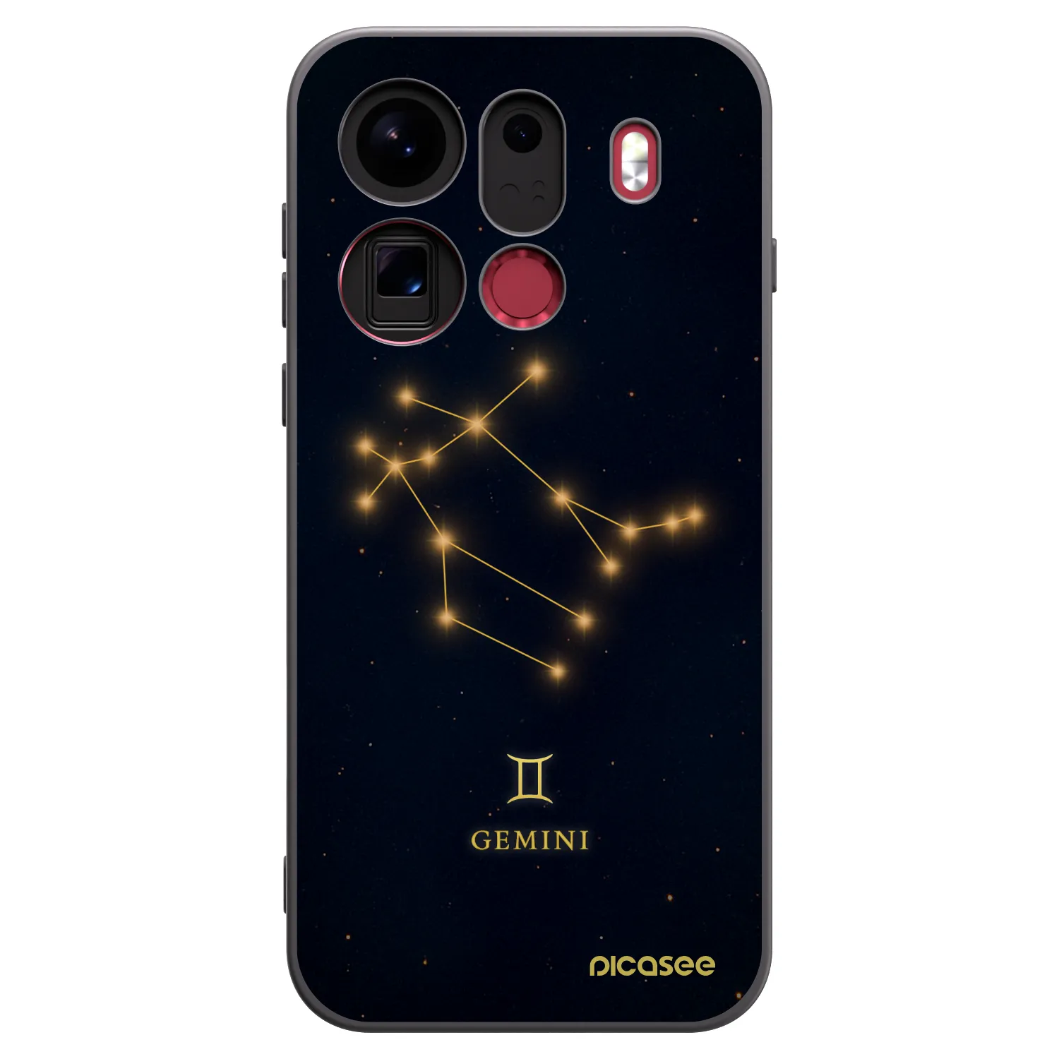 Picasee silikonowe czarne etui na OPPO Find X9 Pro - GEMINI