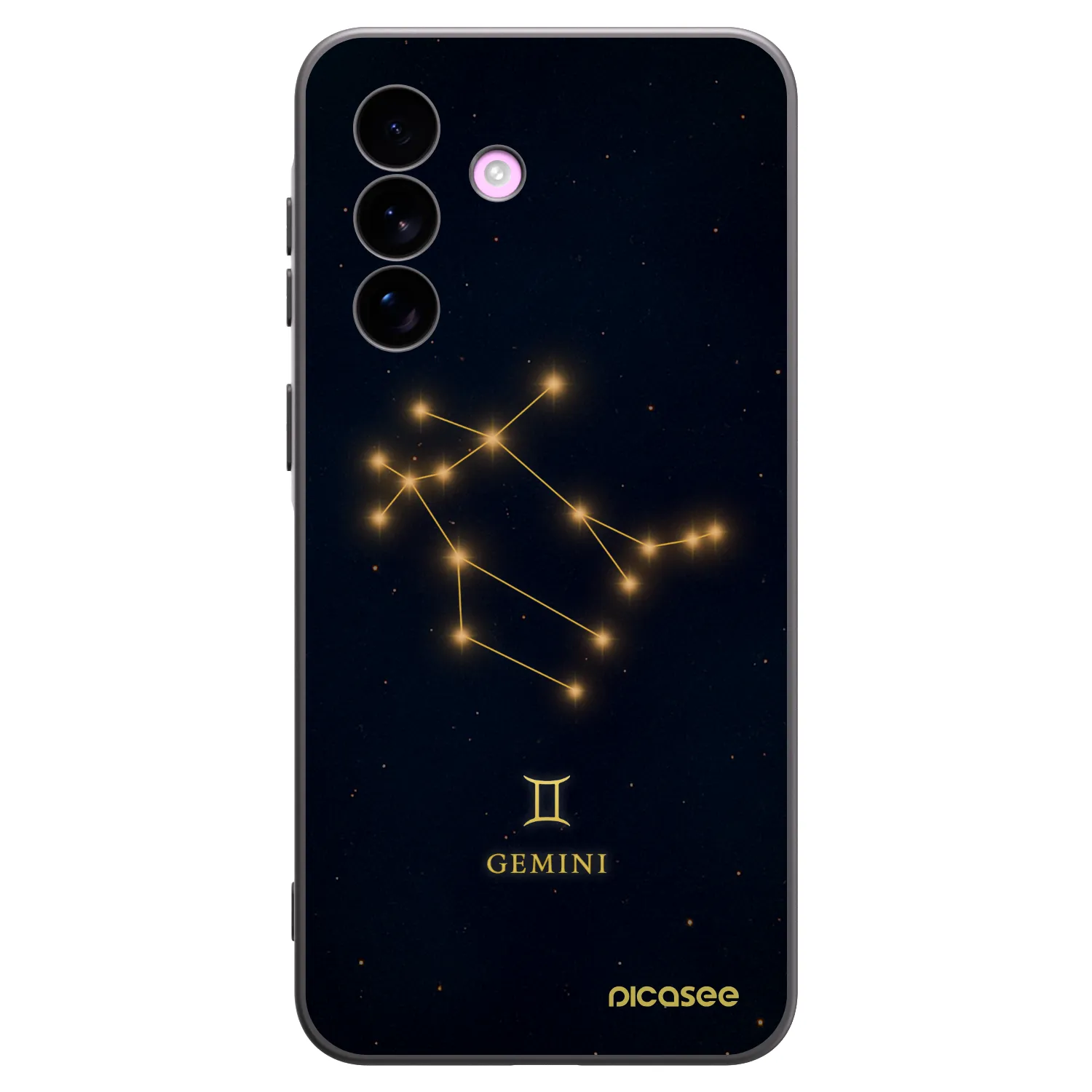 Picasee silikonowe czarne etui na Samsung Galaxy A57 5G - GEMINI