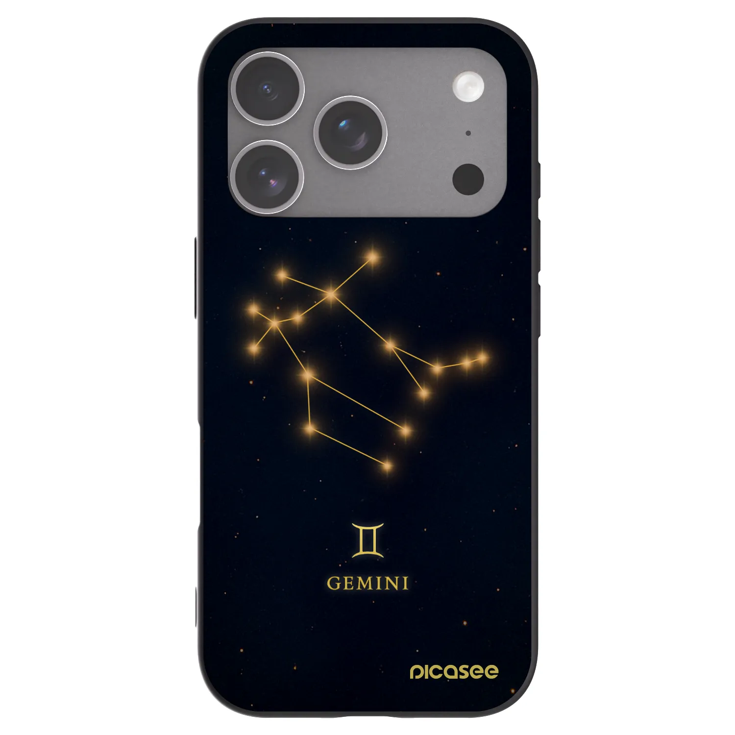 Picasee silikonowe czarne etui na Apple iPhone 18 Pro - GEMINI
