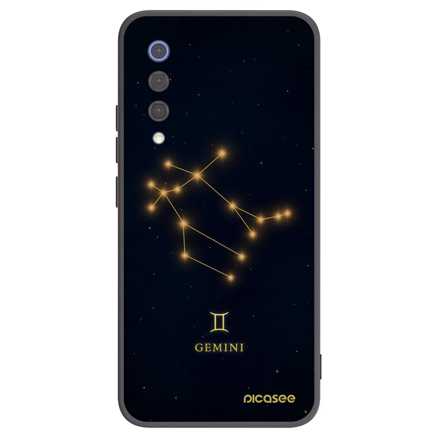 Picasee silikonowe czarne etui na Xiaomi Mi 9 SE - GEMINI