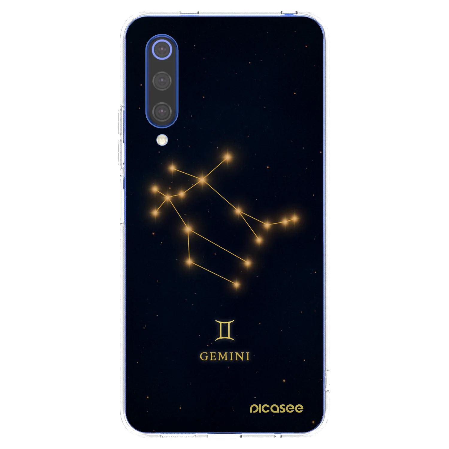 Picasee silikonowe przeźroczyste etui na Xiaomi Mi 9 SE - GEMINI