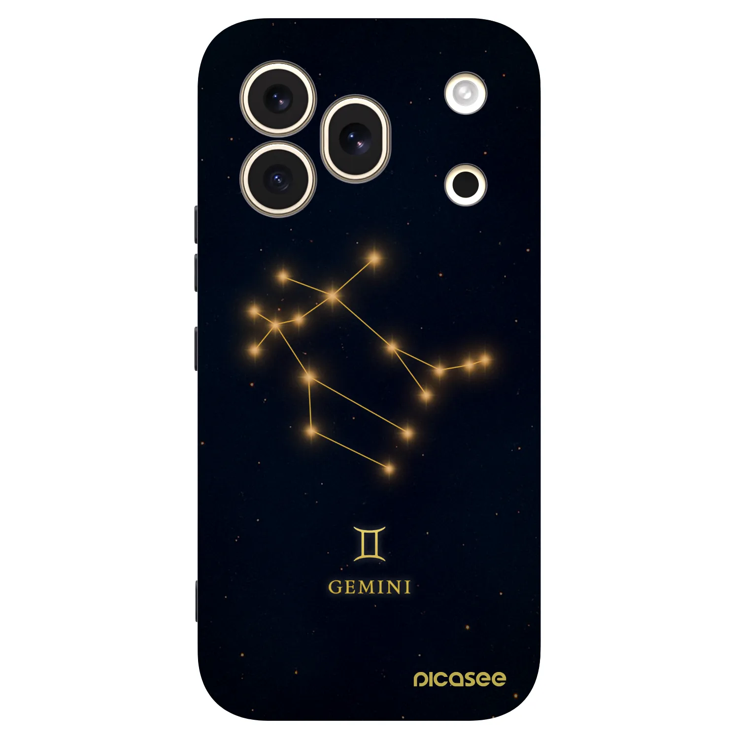 Picasee silikonowe czarne etui na Honor 600 Pro - GEMINI