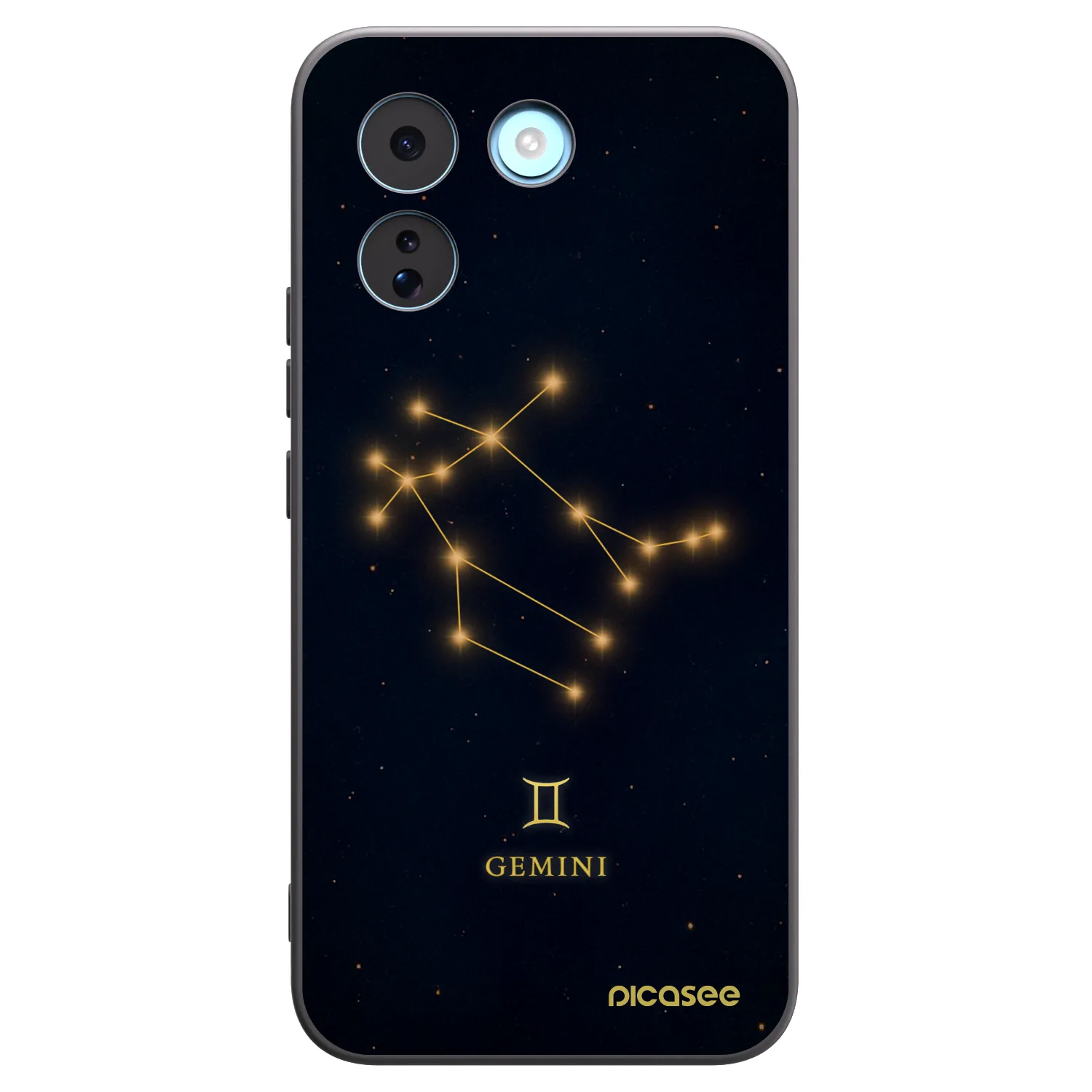 Picasee silikonowe czarne etui na Xiaomi Redmi Note 17 Pro MAX 5G - GEMINI