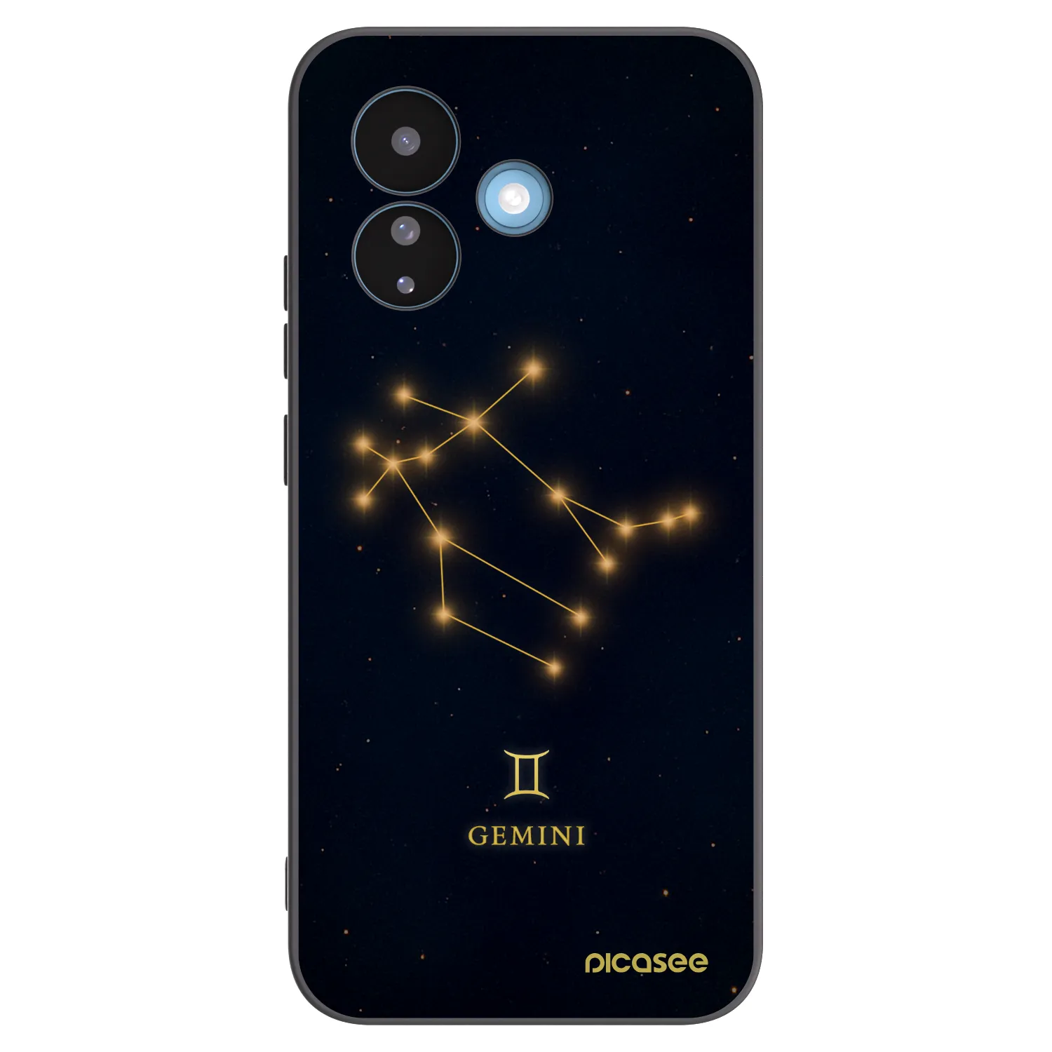 Picasee silikonowe czarne etui na Xiaomi Redmi Note 17 Pro 5G - GEMINI