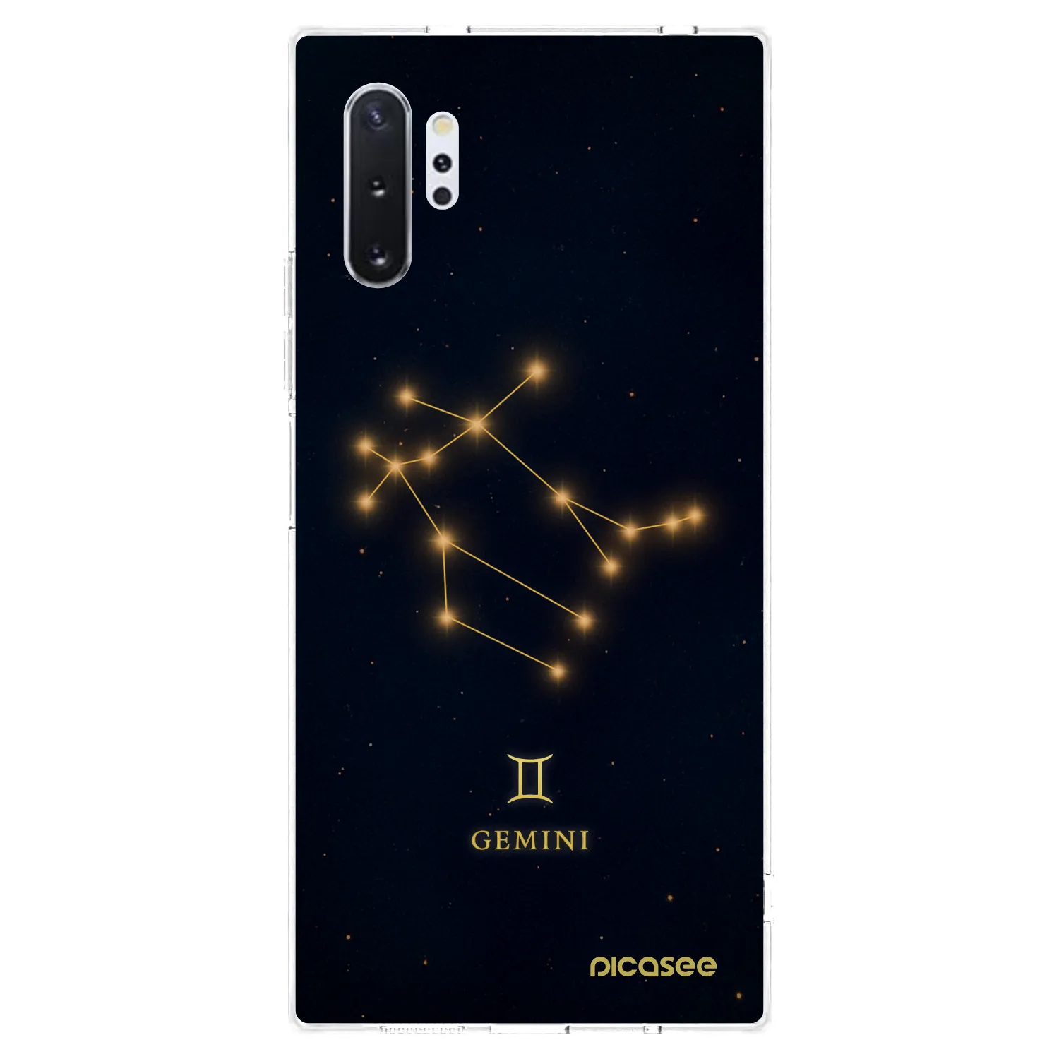 Picasee silikonowe przeźroczyste etui na Samsung Galaxy Note 10+ N975F - GEMINI