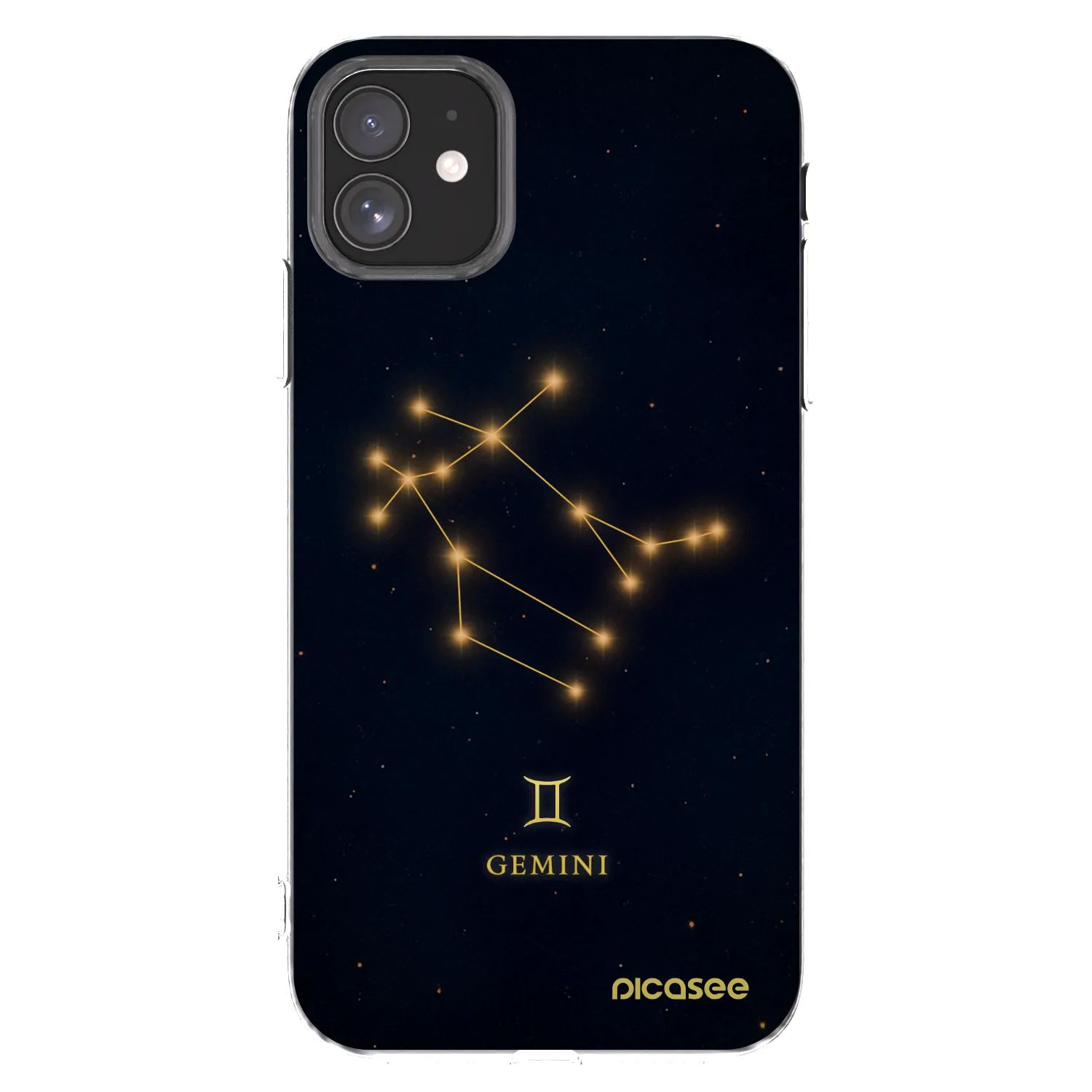 Picasee silikonowe przeźroczyste etui na Apple iPhone 11 - GEMINI