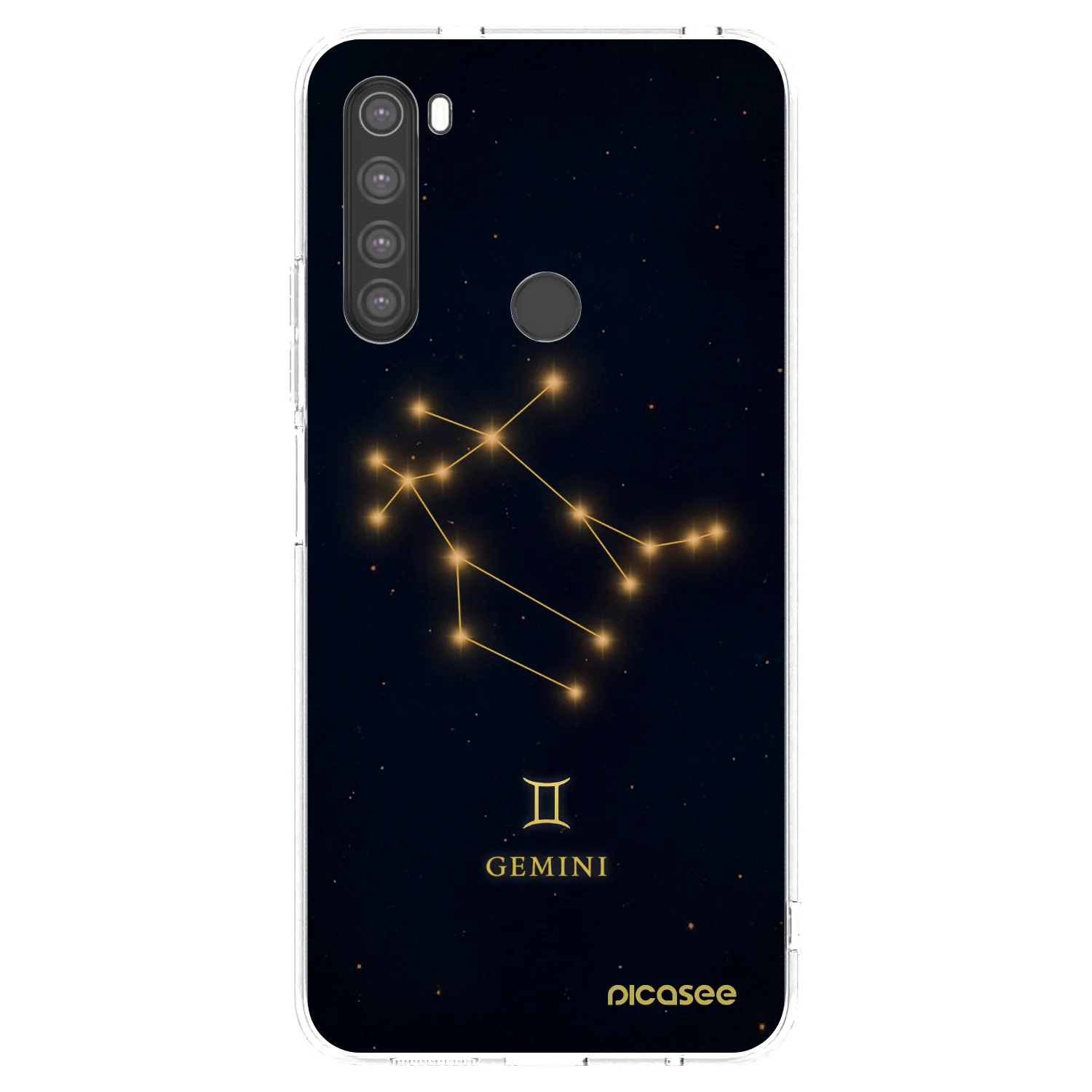 Picasee silikonowe przeźroczyste etui na Xiaomi Redmi Note 8 - GEMINI