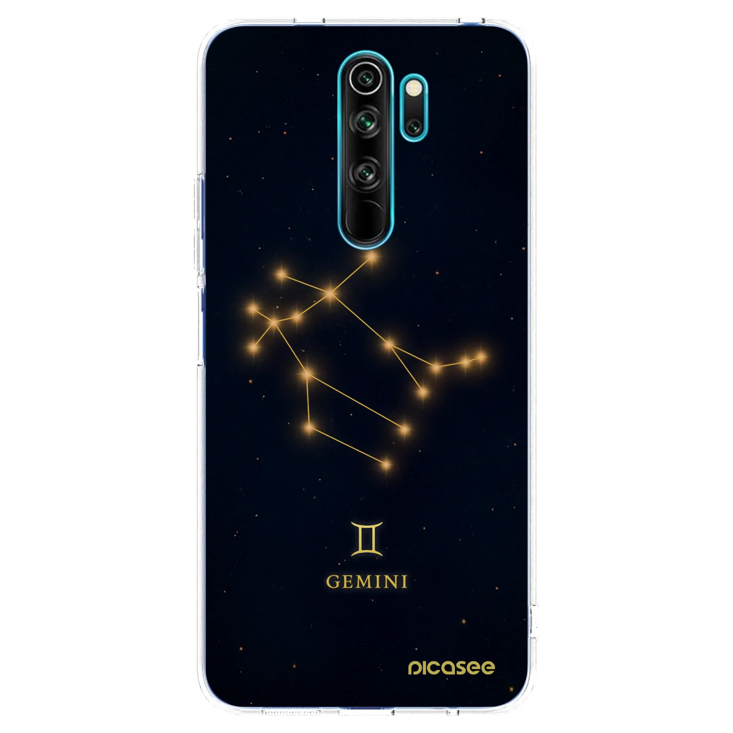 Picasee silikonowe przeźroczyste etui na Xiaomi Redmi Note 8 Pro - GEMINI