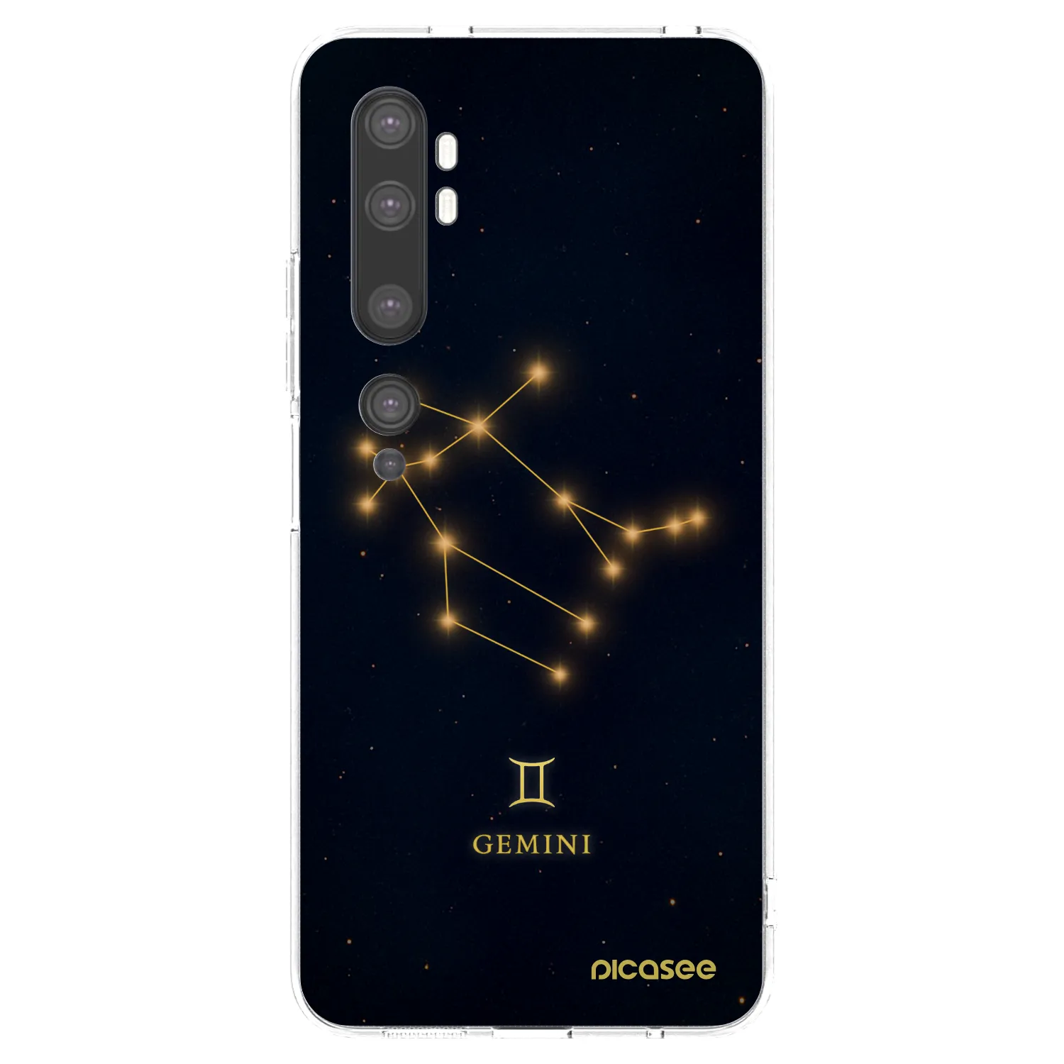 Picasee silikonowe przeźroczyste etui na Xiaomi Mi Note 10 (Pro) - GEMINI