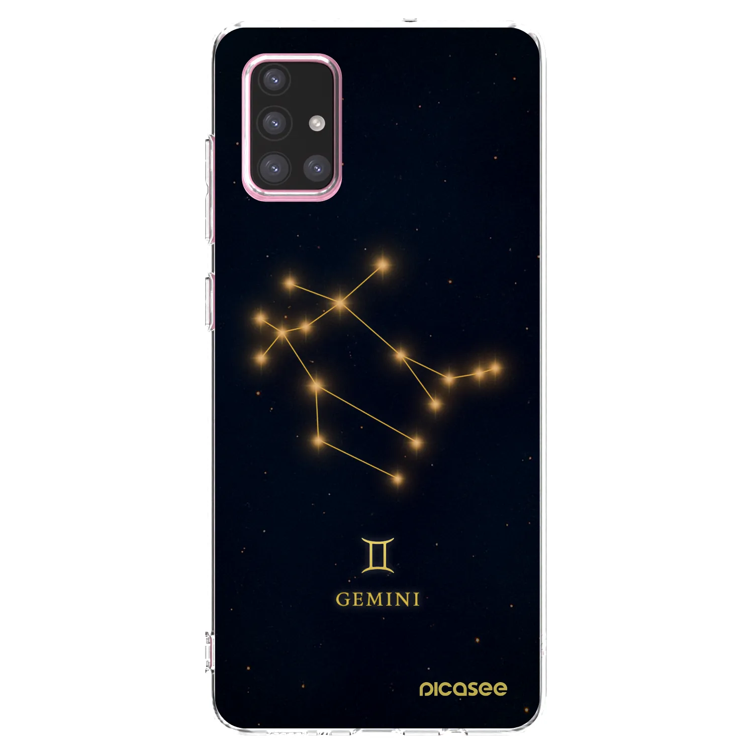 Picasee silikonowe przeźroczyste etui na Samsung Galaxy A71 A715F - GEMINI