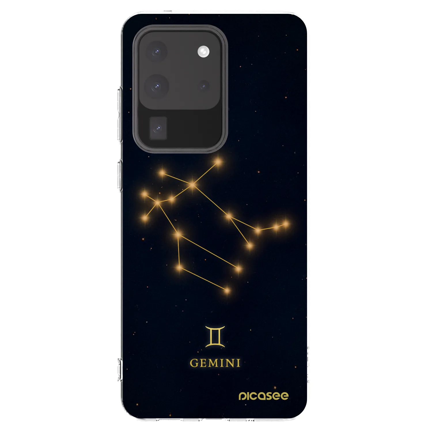 Picasee silikonowe przeźroczyste etui na Samsung Galaxy S20 Ultra 5G G988F - GEMINI