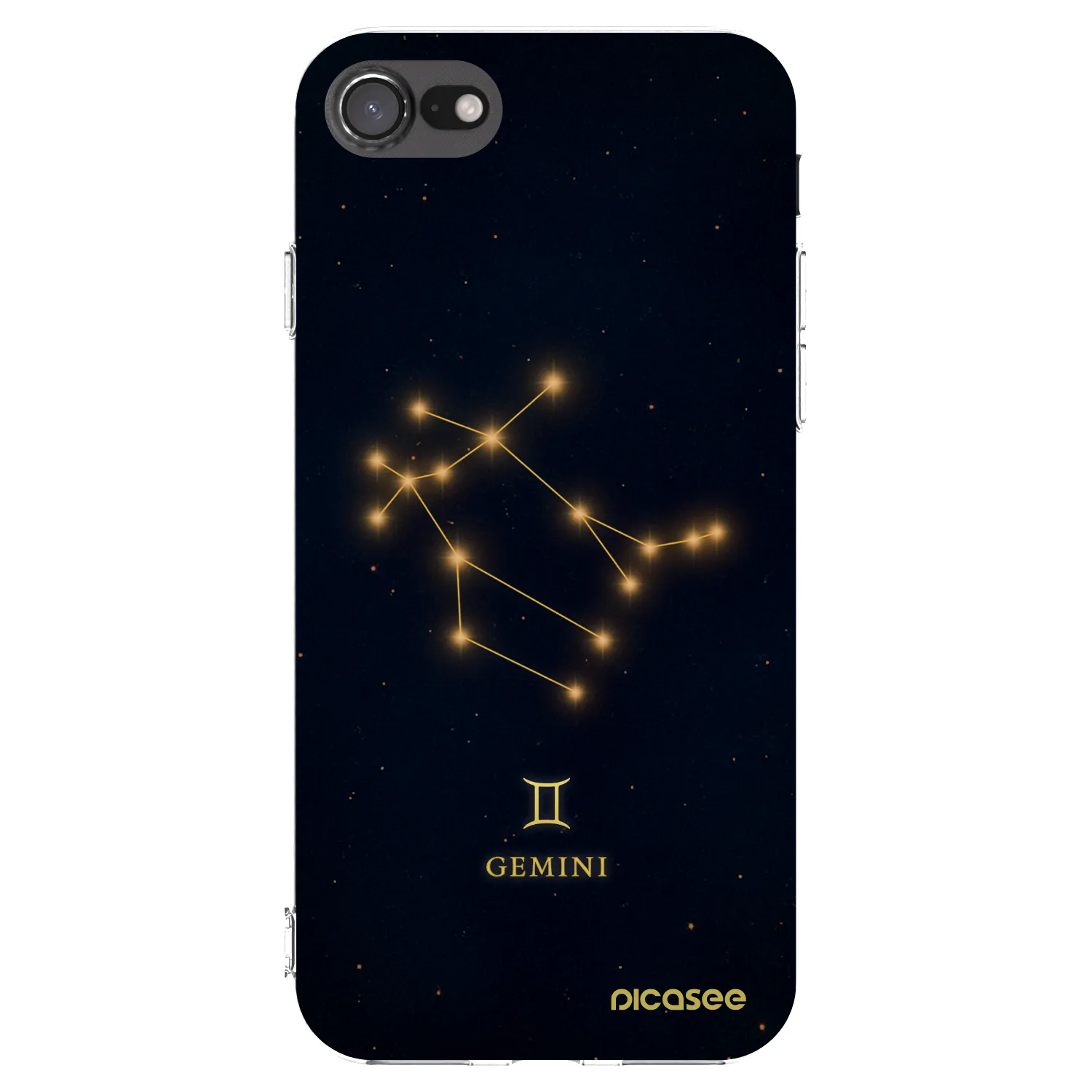 Picasee silikonowe przeźroczyste etui na Apple iPhone SE 2020 - GEMINI