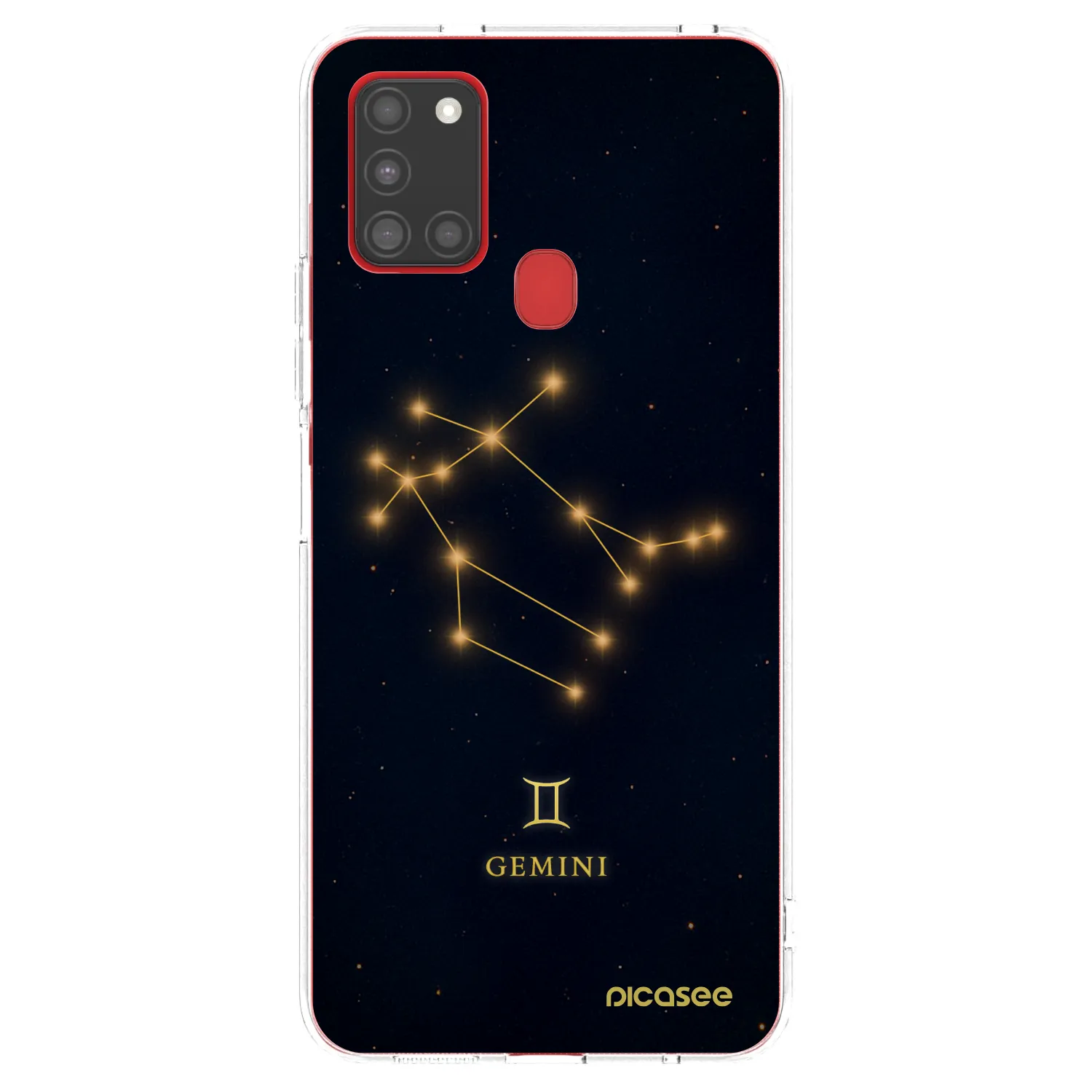 Picasee silikonowe przeźroczyste etui na Samsung Galaxy A21s - GEMINI