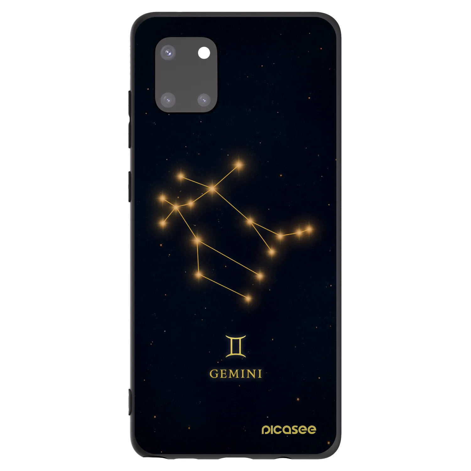 Picasee silikonowe czarne etui na Samsung Galaxy Note 10 Lite N770F - GEMINI