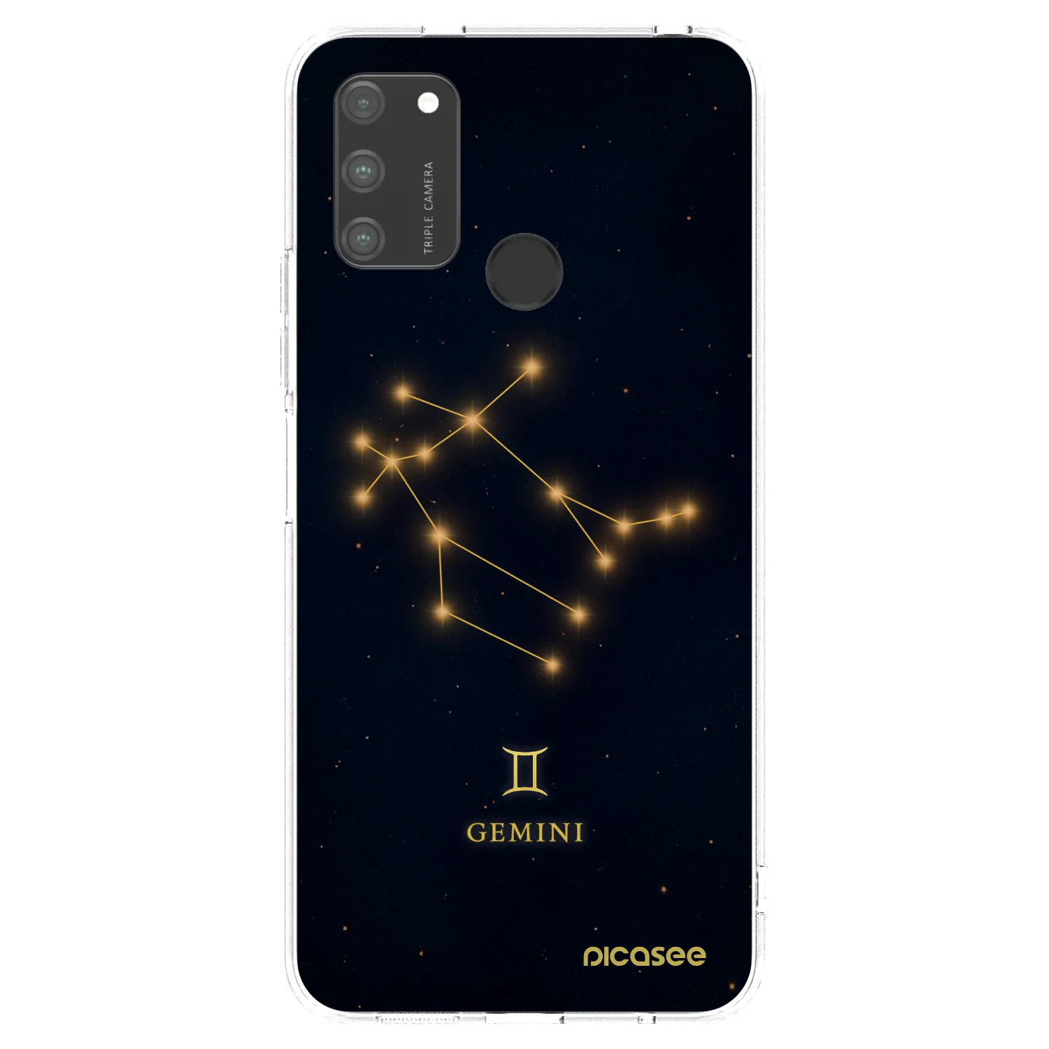 Picasee silikonowe przeźroczyste etui na Honor 9A - GEMINI