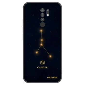 Picasee silikonowe czarne etui na Xiaomi Redmi 9 - CANCER