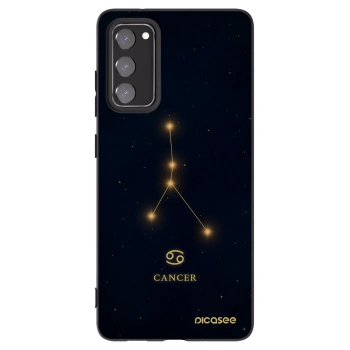 Picasee silikonowe czarne etui na Samsung Galaxy S20 FE - CANCER