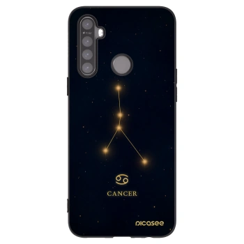 Picasee silikonowe czarne etui na Realme 5 - CANCER