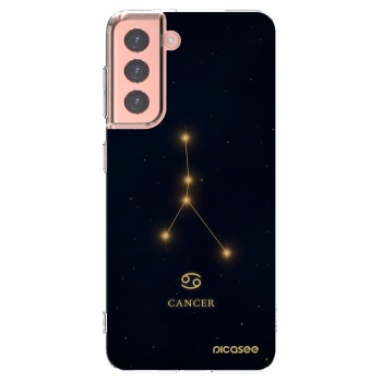 Picasee silikonowe przeźroczyste etui na Samsung Galaxy S21 5G G991B - CANCER